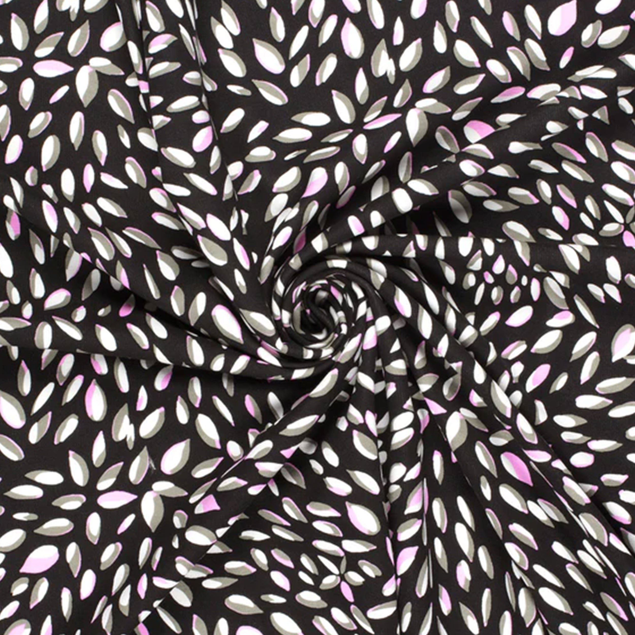 Milan Stitch Petal Pattern Schwarzer Hintergrund