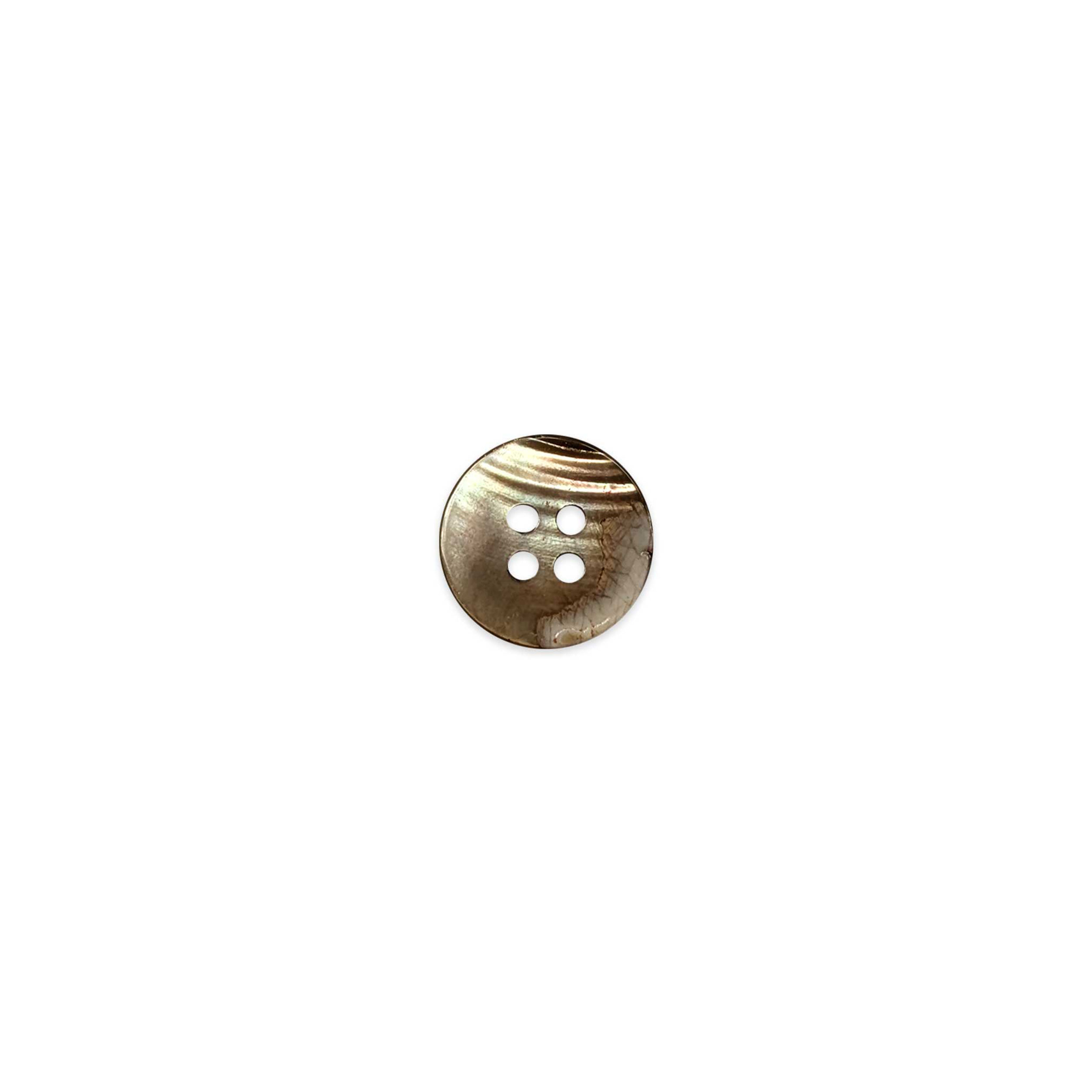 Mother-of-pearl button 4 holes Dark Brown Lin 24 Image