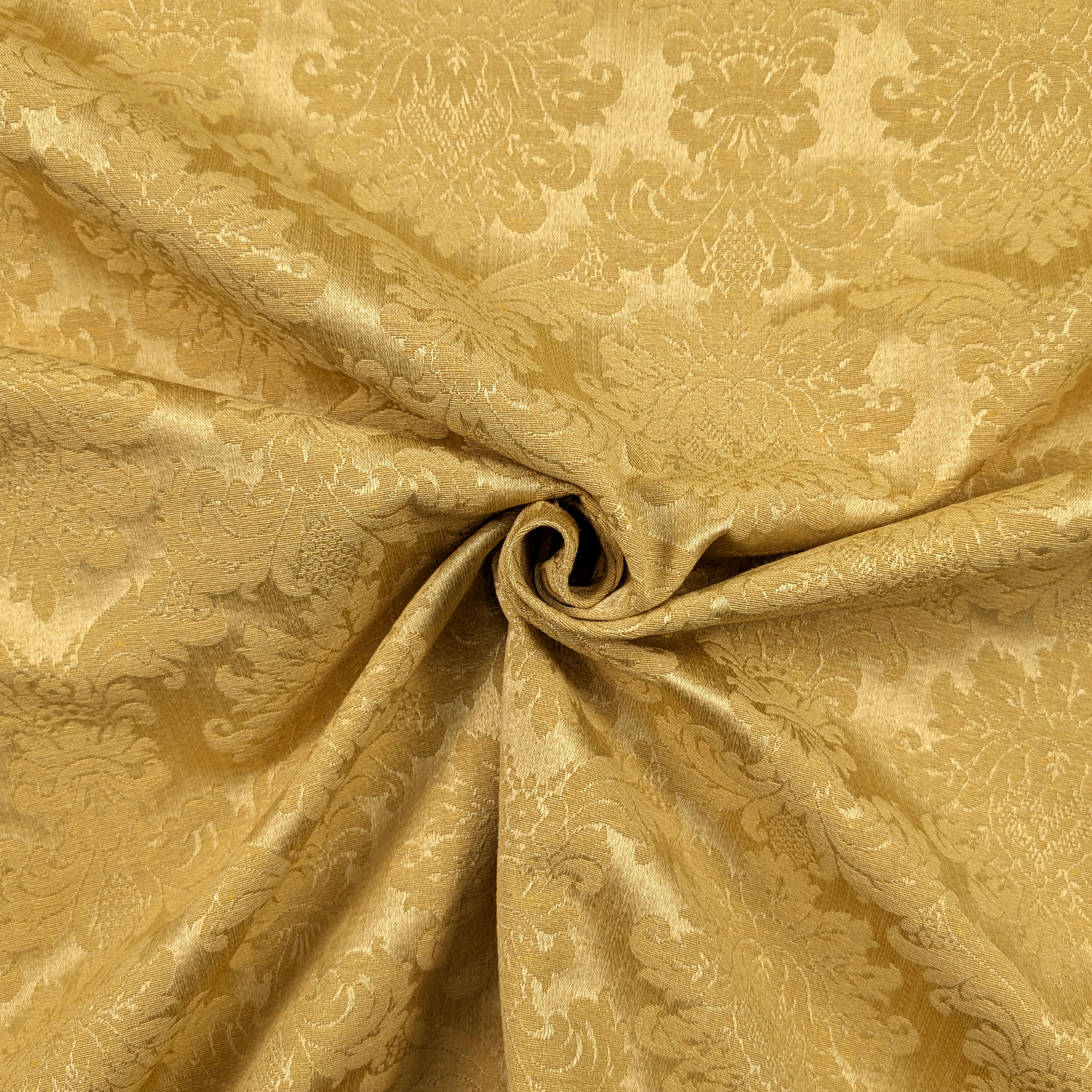 Yellow Damask Fabric Image