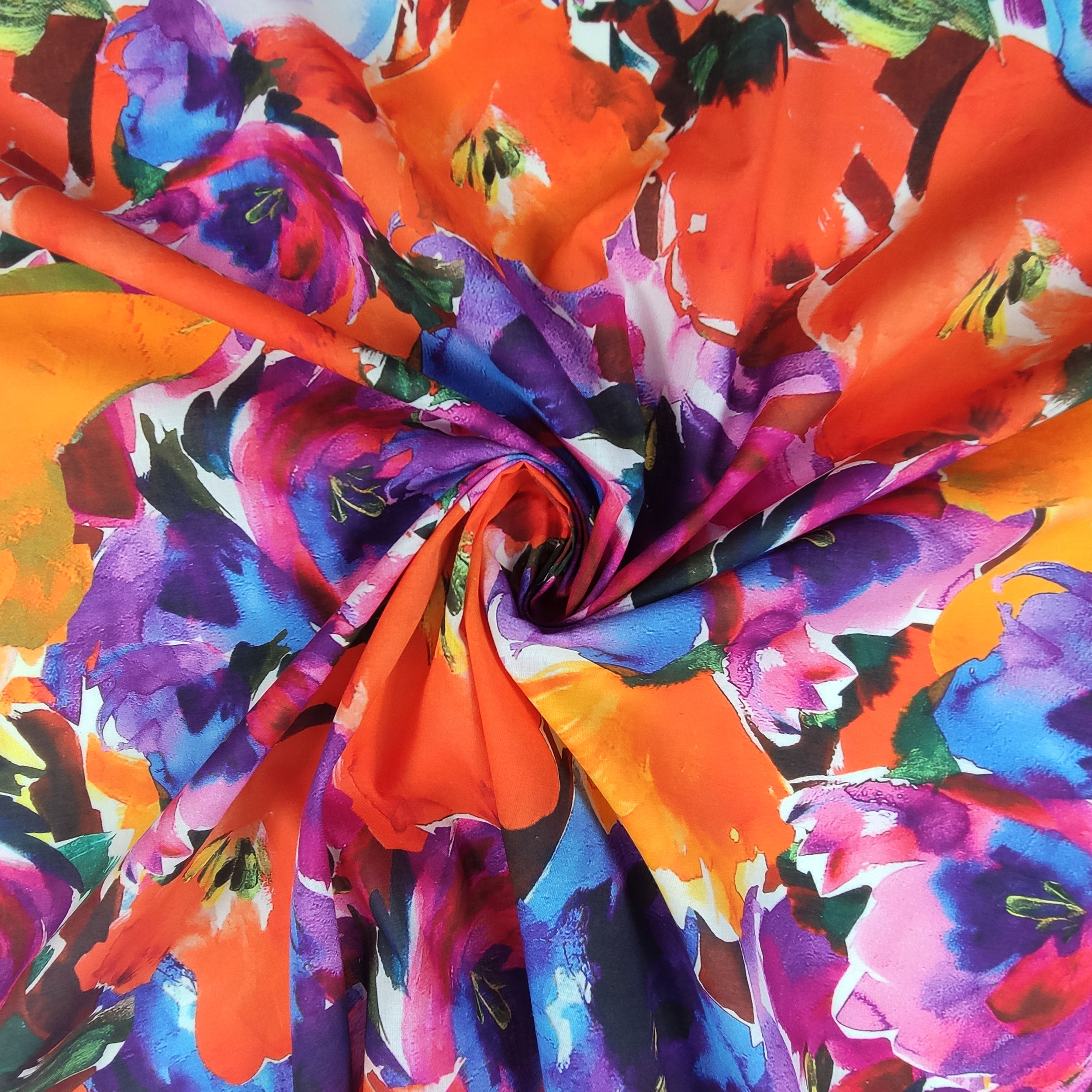 Cotton Muslin Flowers Fashion