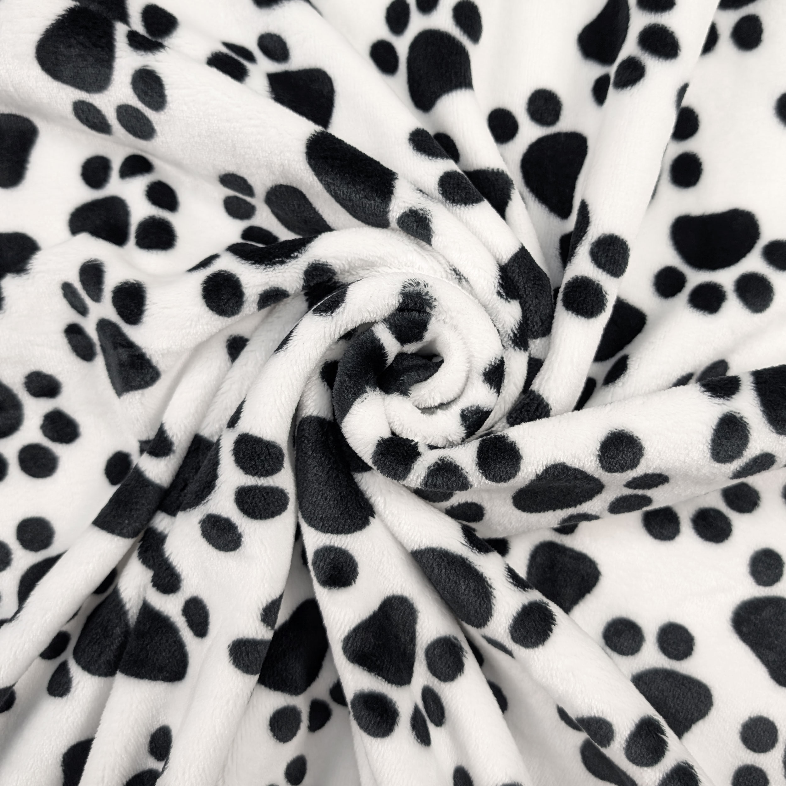 Cashmere Hand Fleece Black Bears White Background Image