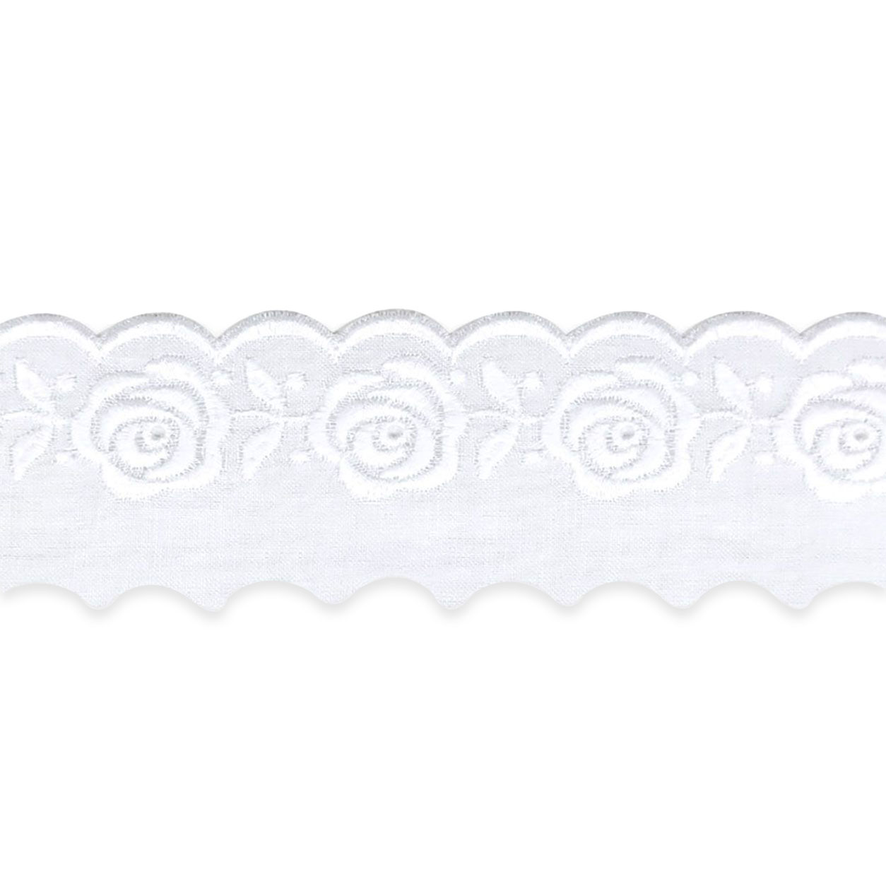 Rose blanche Sangallo Passementerie
