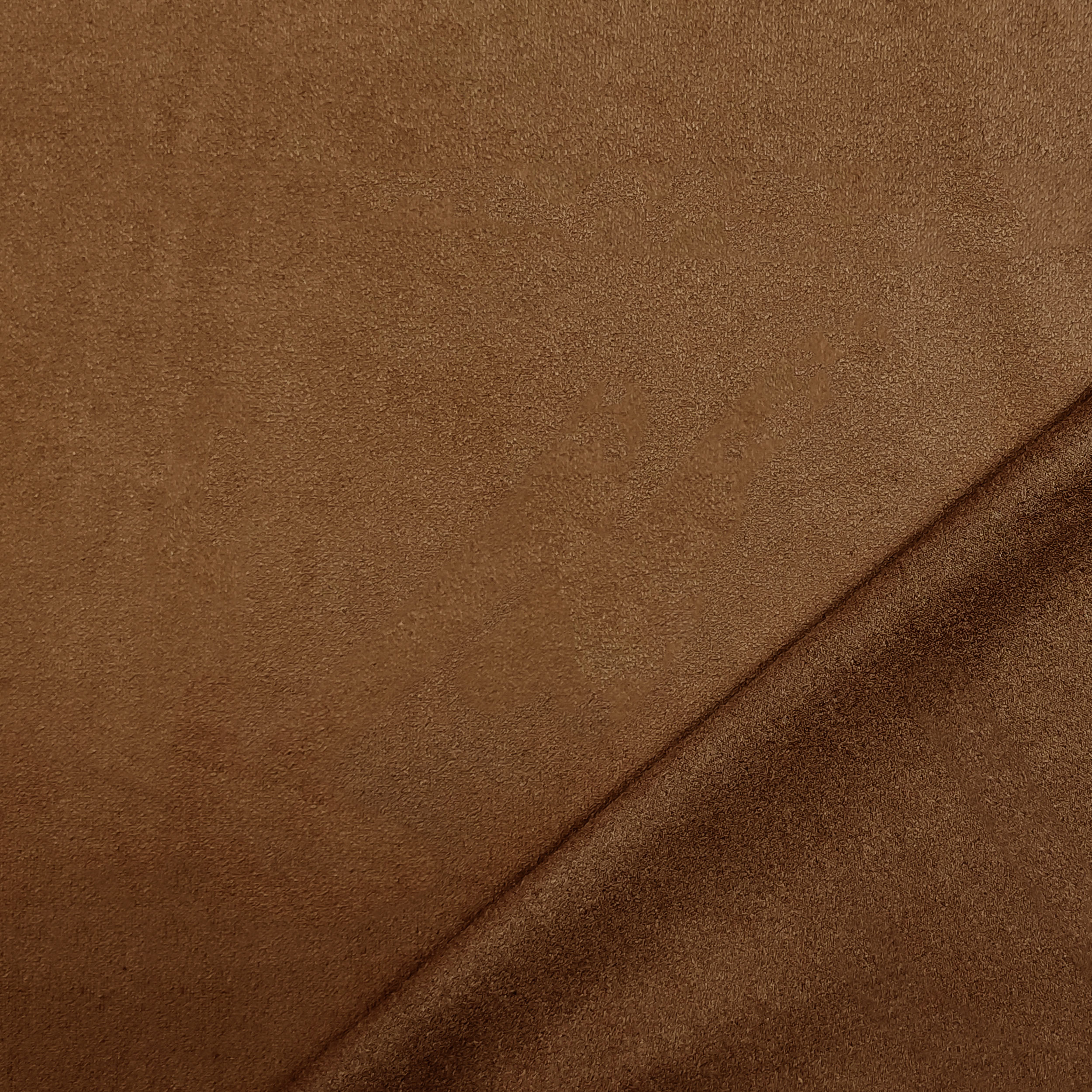 Tissu bi-élastique en daim camel