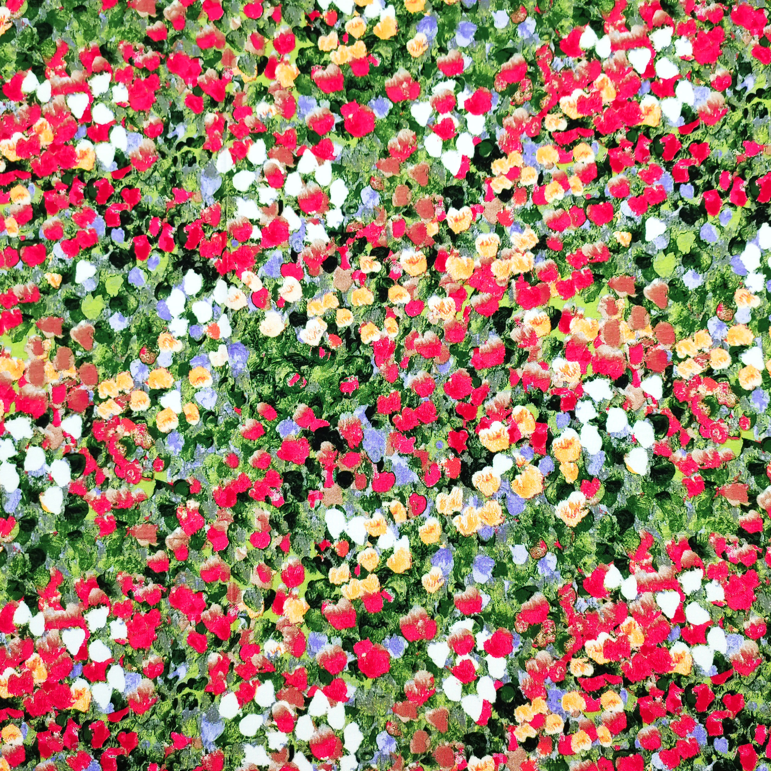 Viscose élastiquée Fantaisie florale colorée Image