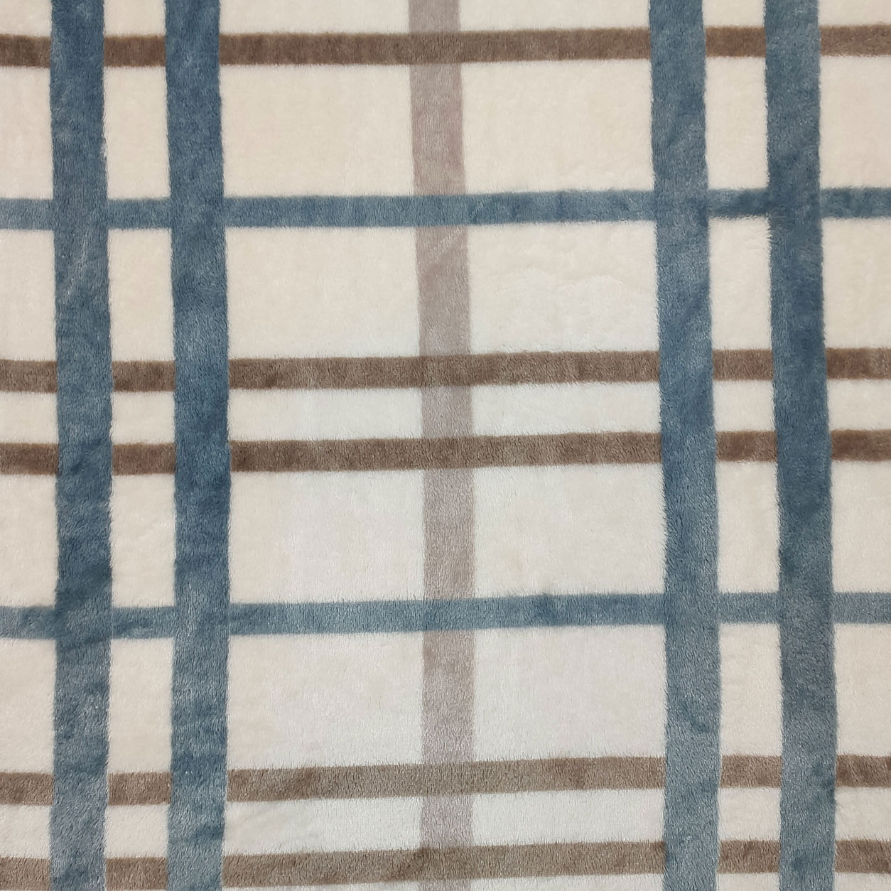 Polaire Main Cachemire Base Plaid Beige Image