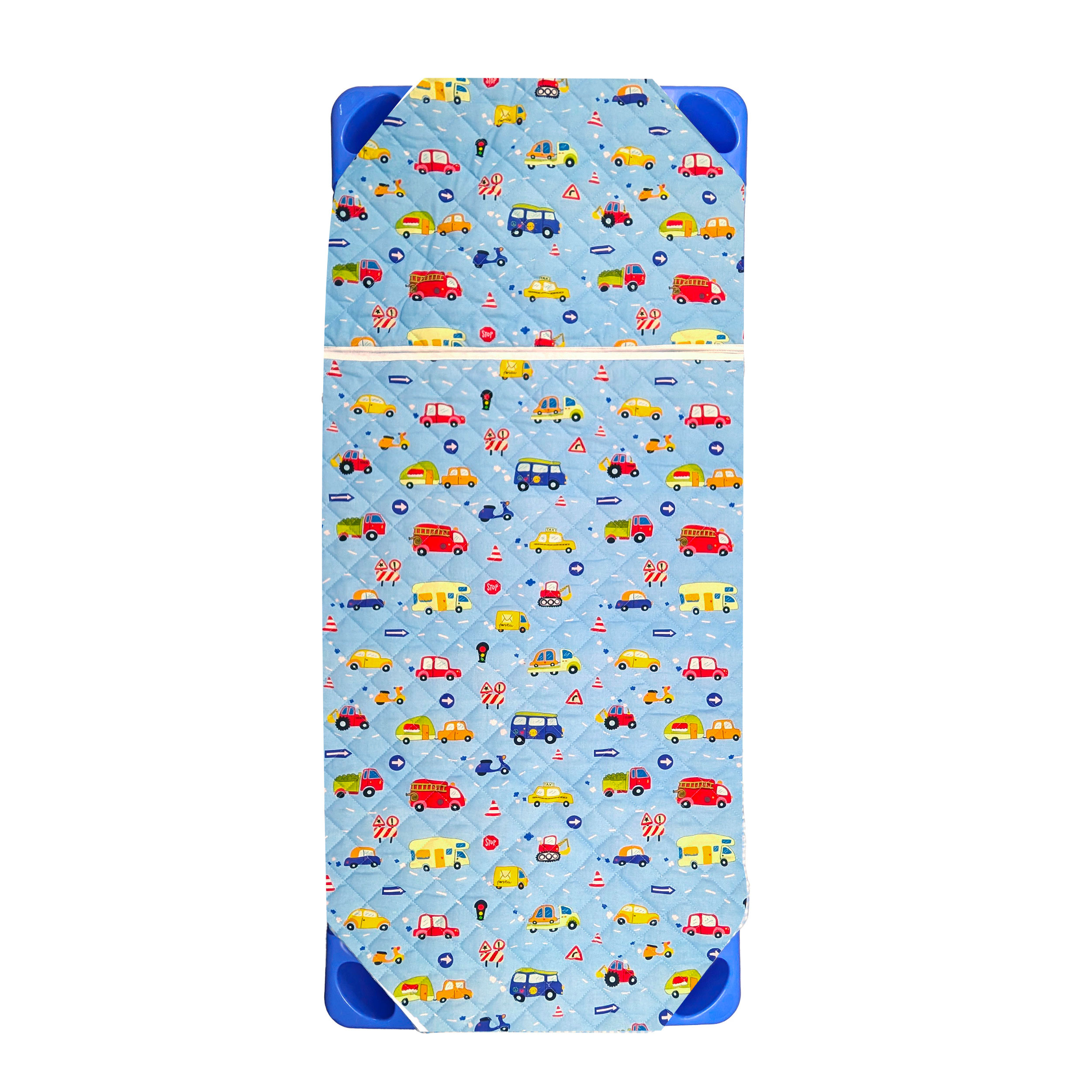 Shaped Sleeping Bag for Brandy Cars Light Blue Background Image