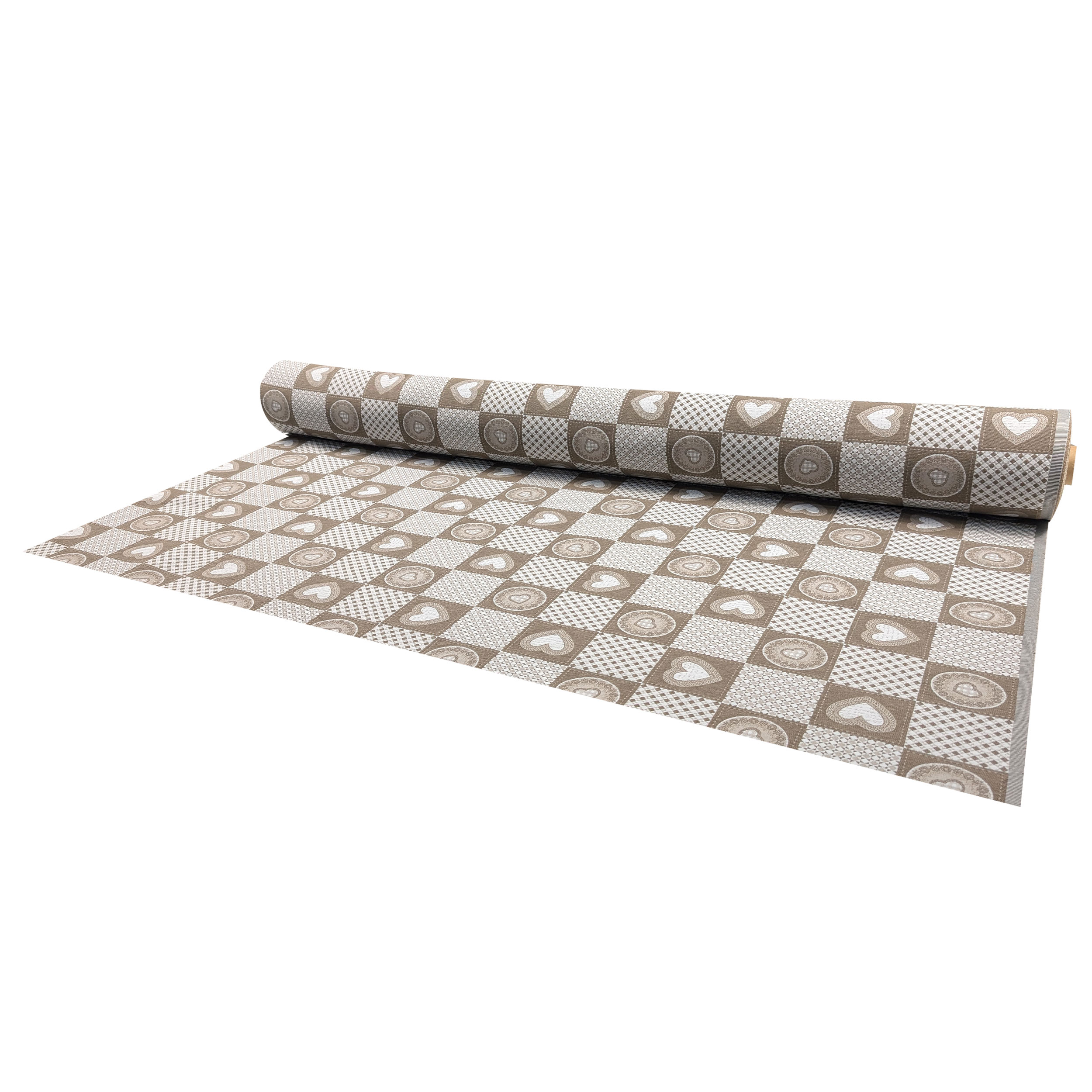 Jacquard Double Fantasy Tile Hearts Image
