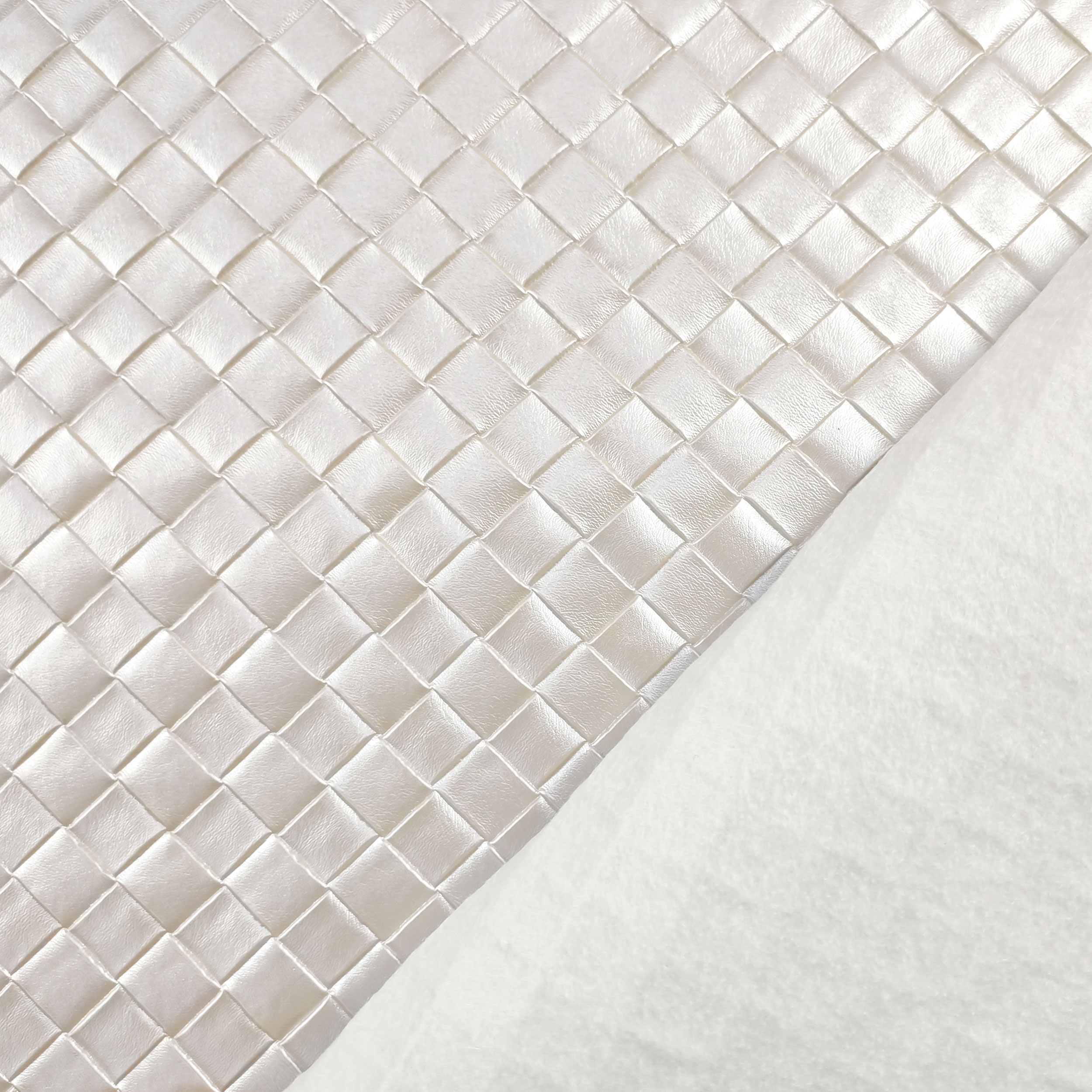 Basket Weave Upholstery Faux Leather Image
