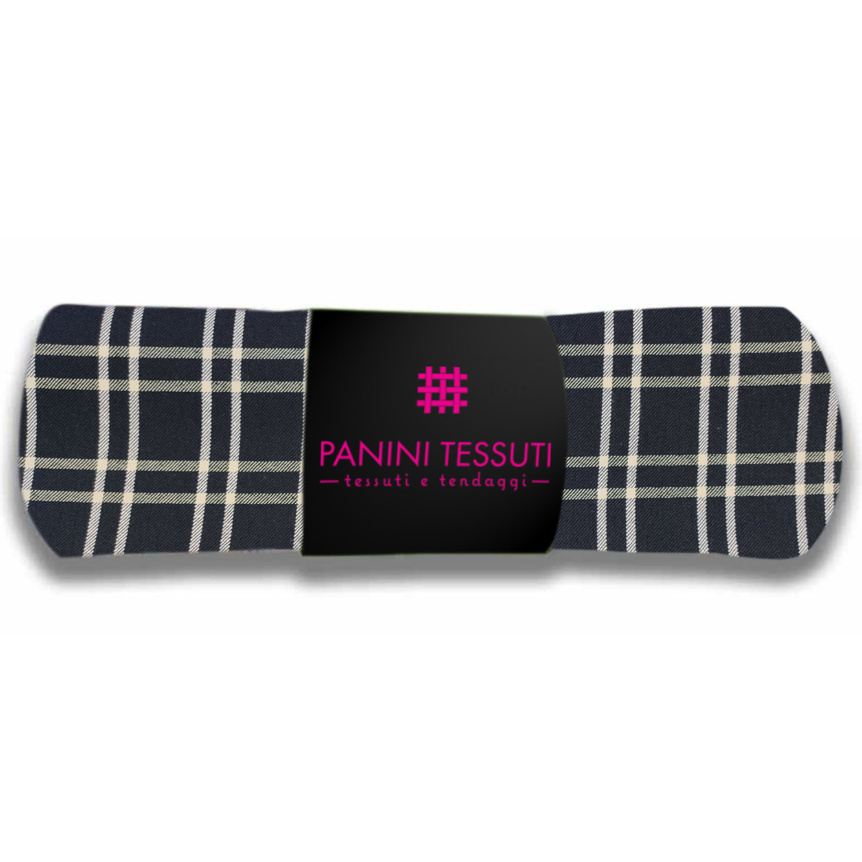 Tartan-Stoffreste Streifen Hintergrund Blau