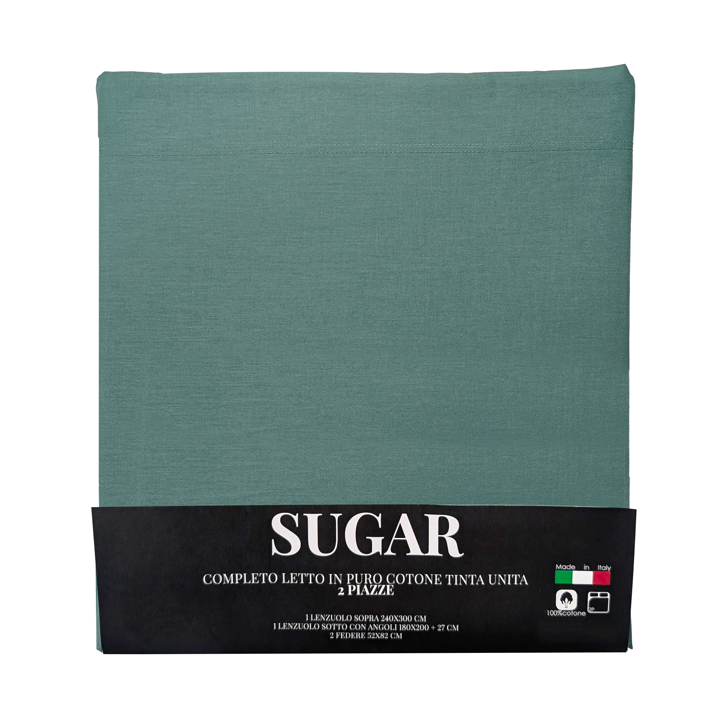Ensemble de draps de lit vert émeraude, lit double Image