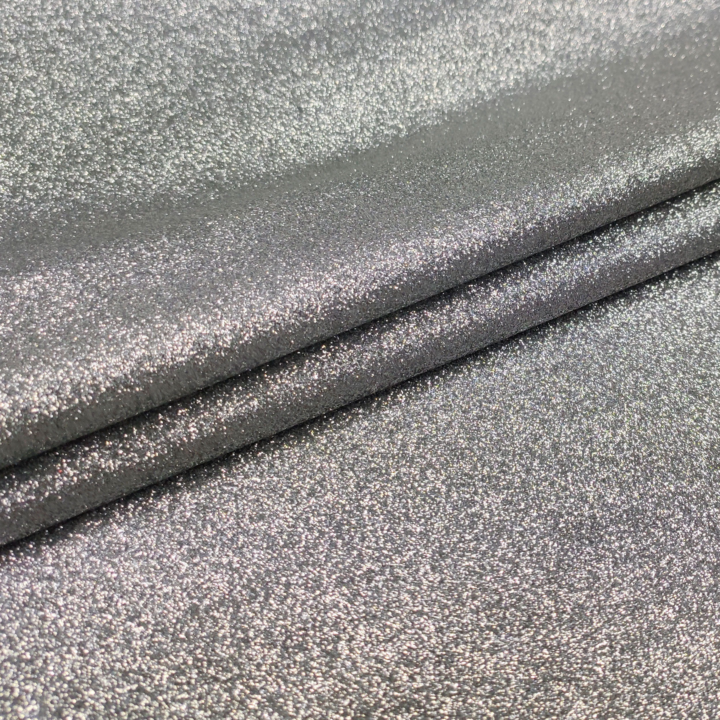 Satin pailleté Argent H 150 cm