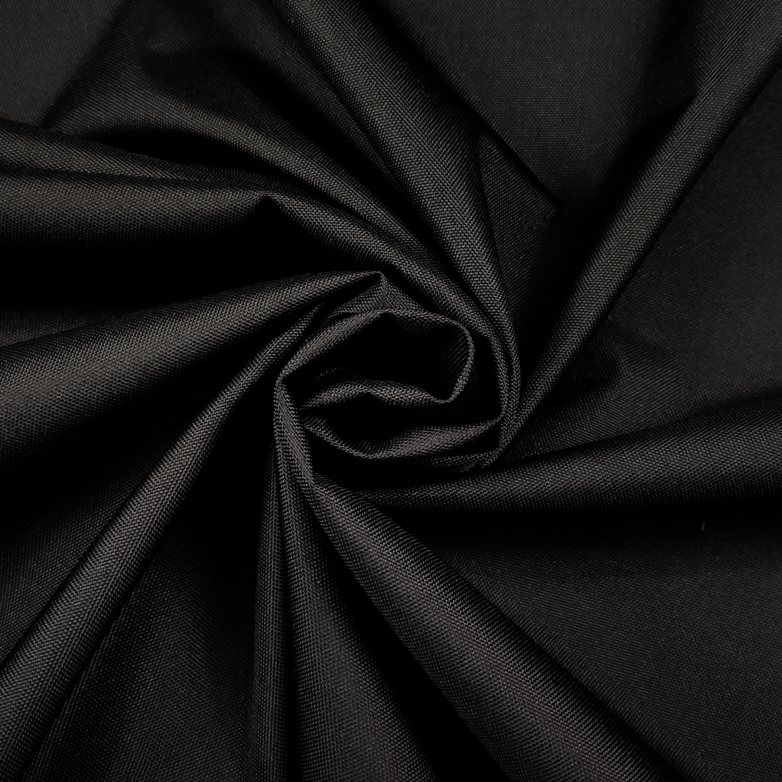Tissu imperméable pour l'extérieur, noir solide