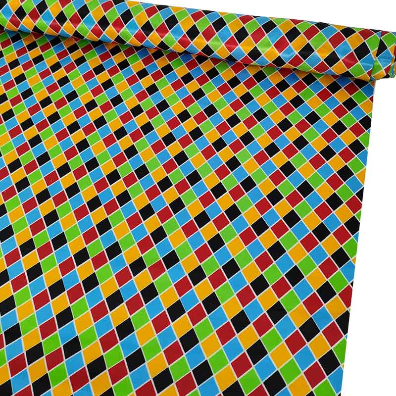 Harlequin Satin Fabric Image