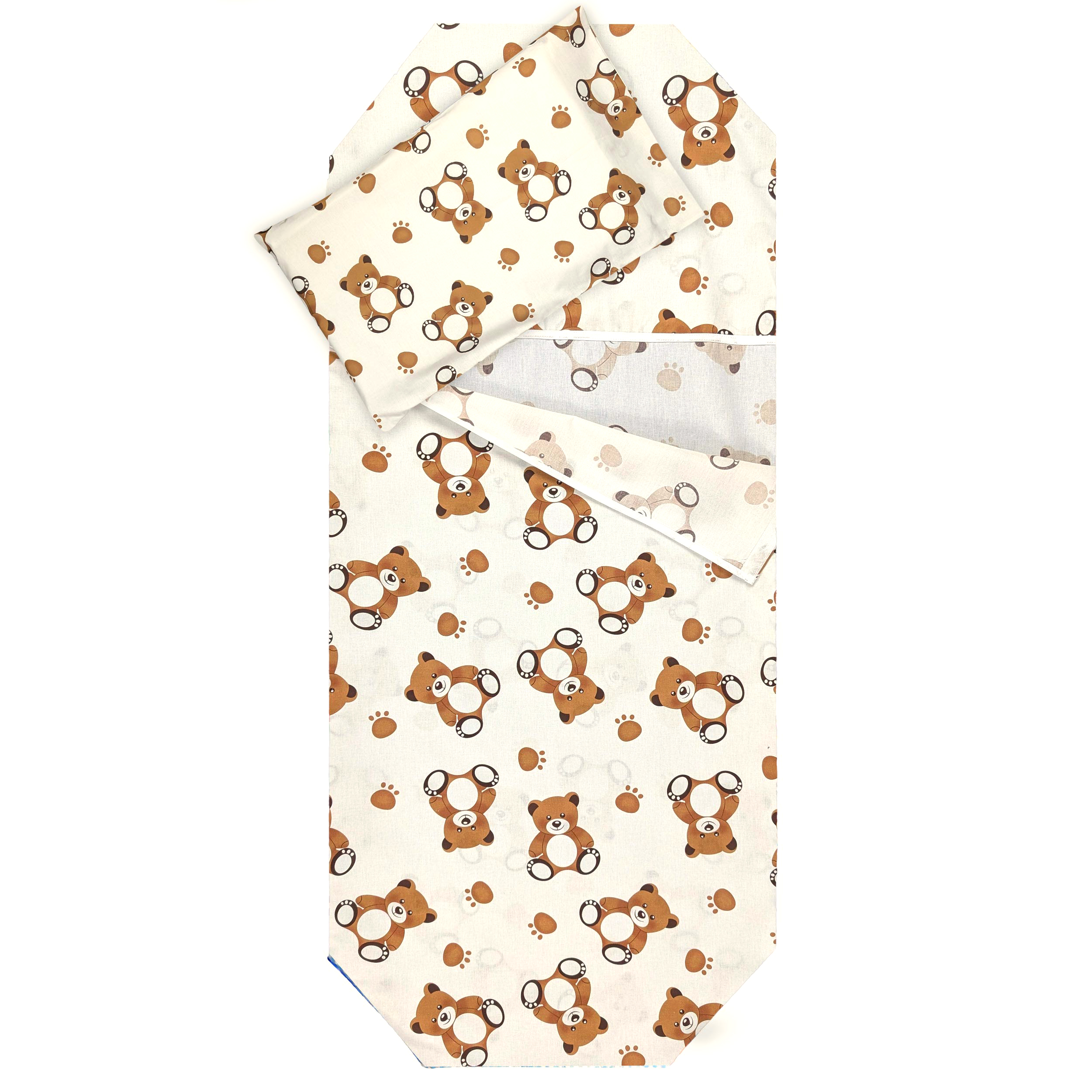 Contoured Summer Sleeping Bag for Orsetti Camp Beds – White Background Image