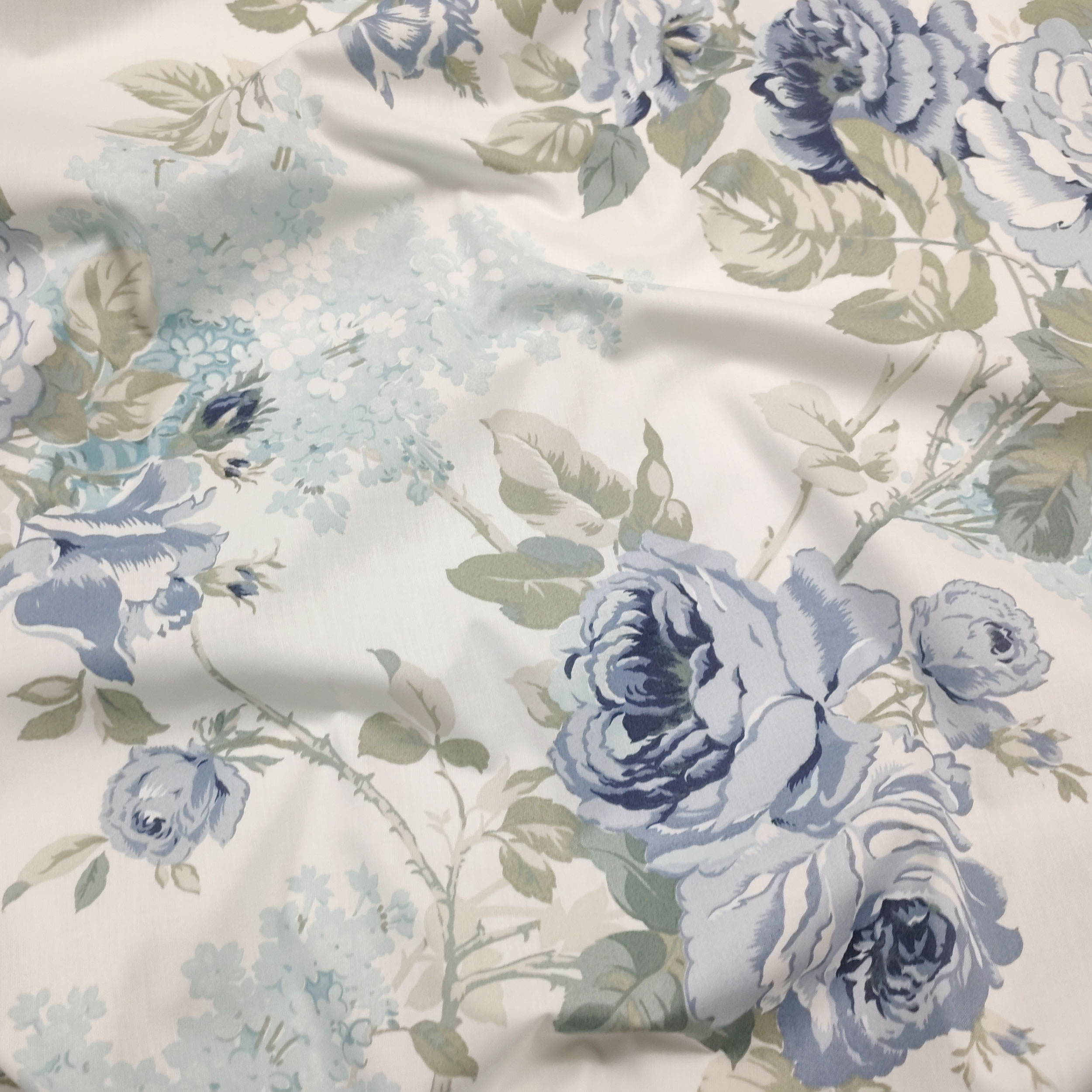 Rose Blue Baumwollstoff