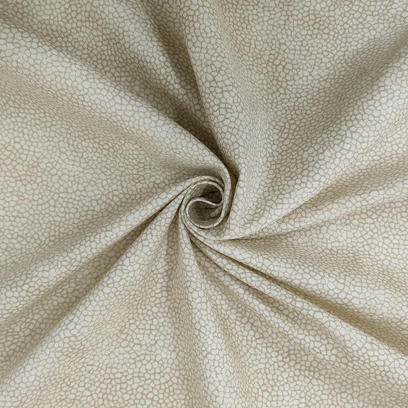 Tessuto Panama Cotone Fantasia Sassolini Beige