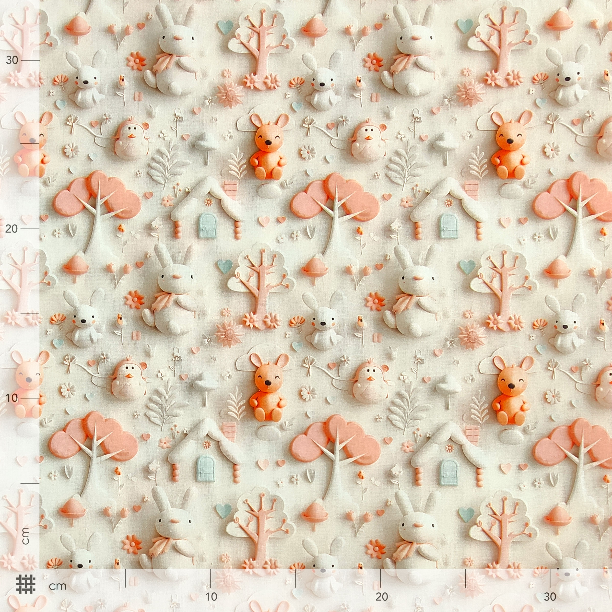 Baumwolle Digital Bunny Fantasy
