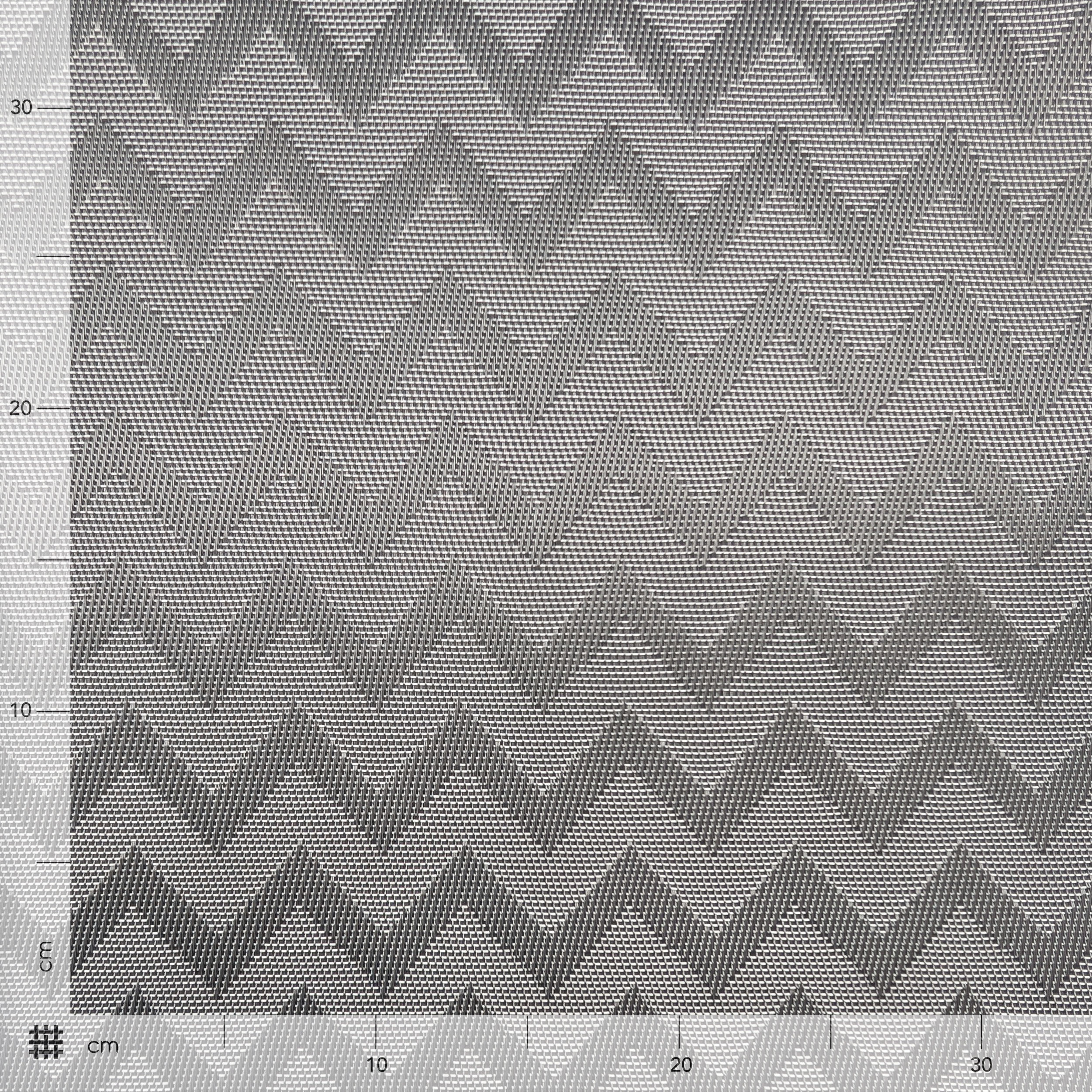 Zig Zag striped kitchen towel Grey Tones Image