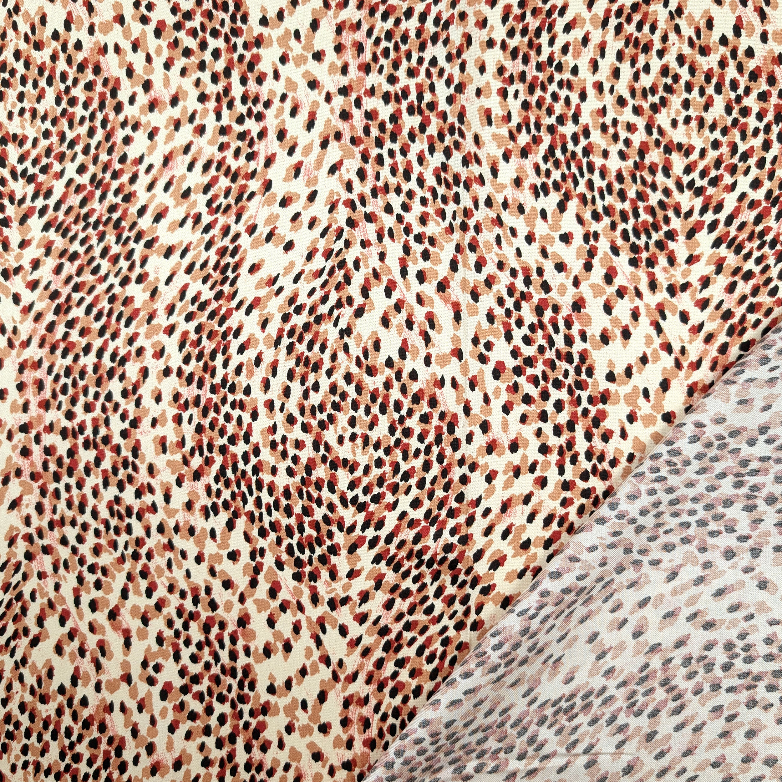 Abstract Maculated Rasatello Red Image