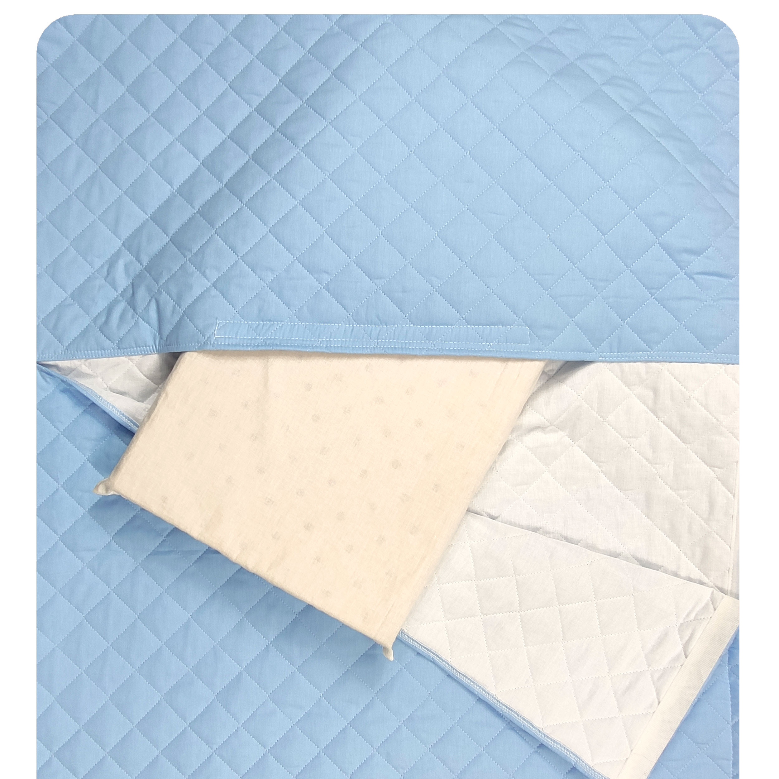 Sac de couchage bleu uni