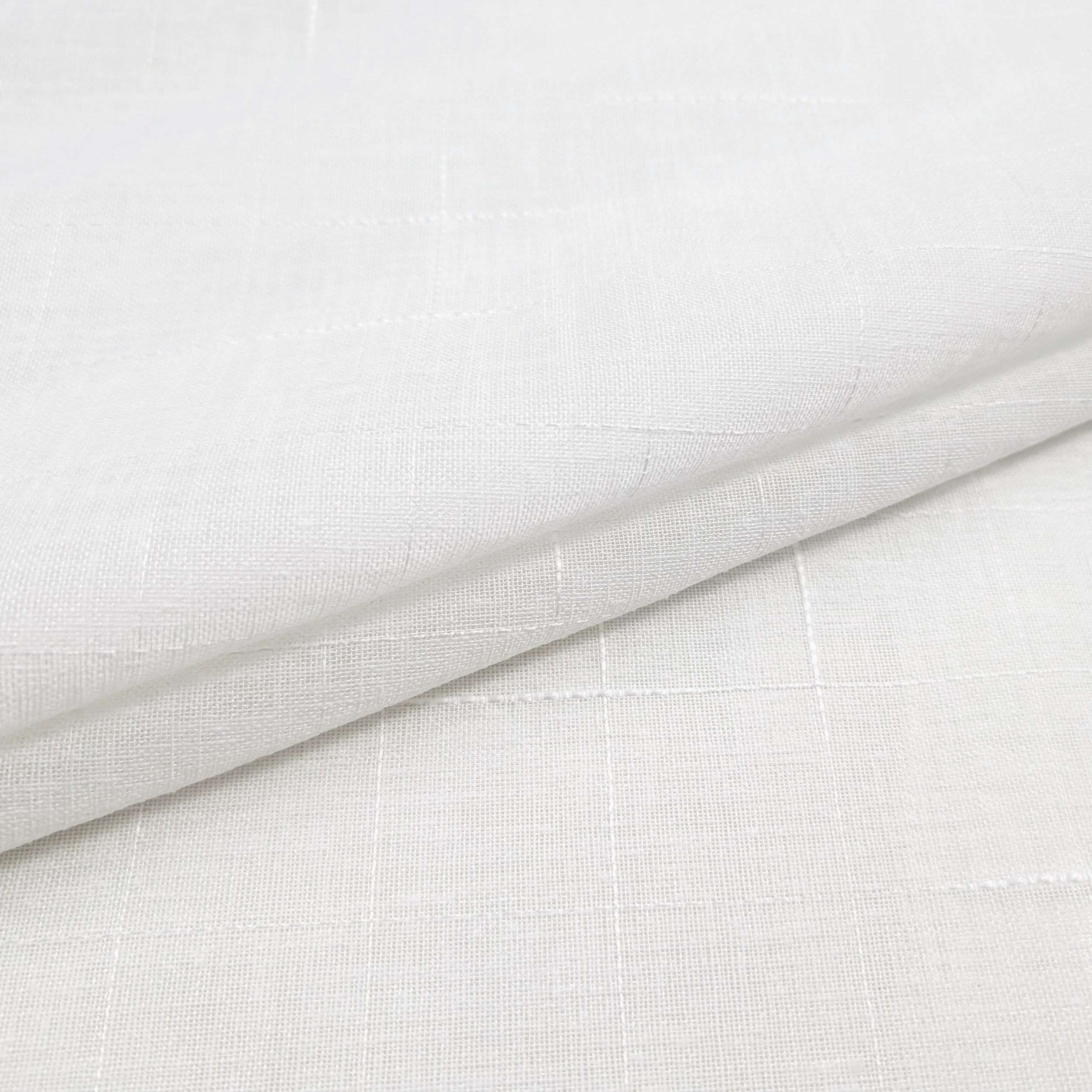 Jenny Curtain Fabric White Image