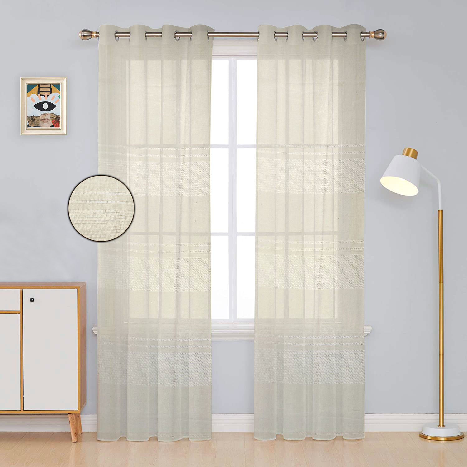 Rideau sur mesure Maddalena Ecrù