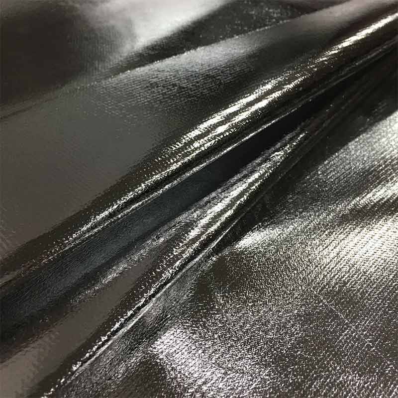 Tissu laminé spécial en argent