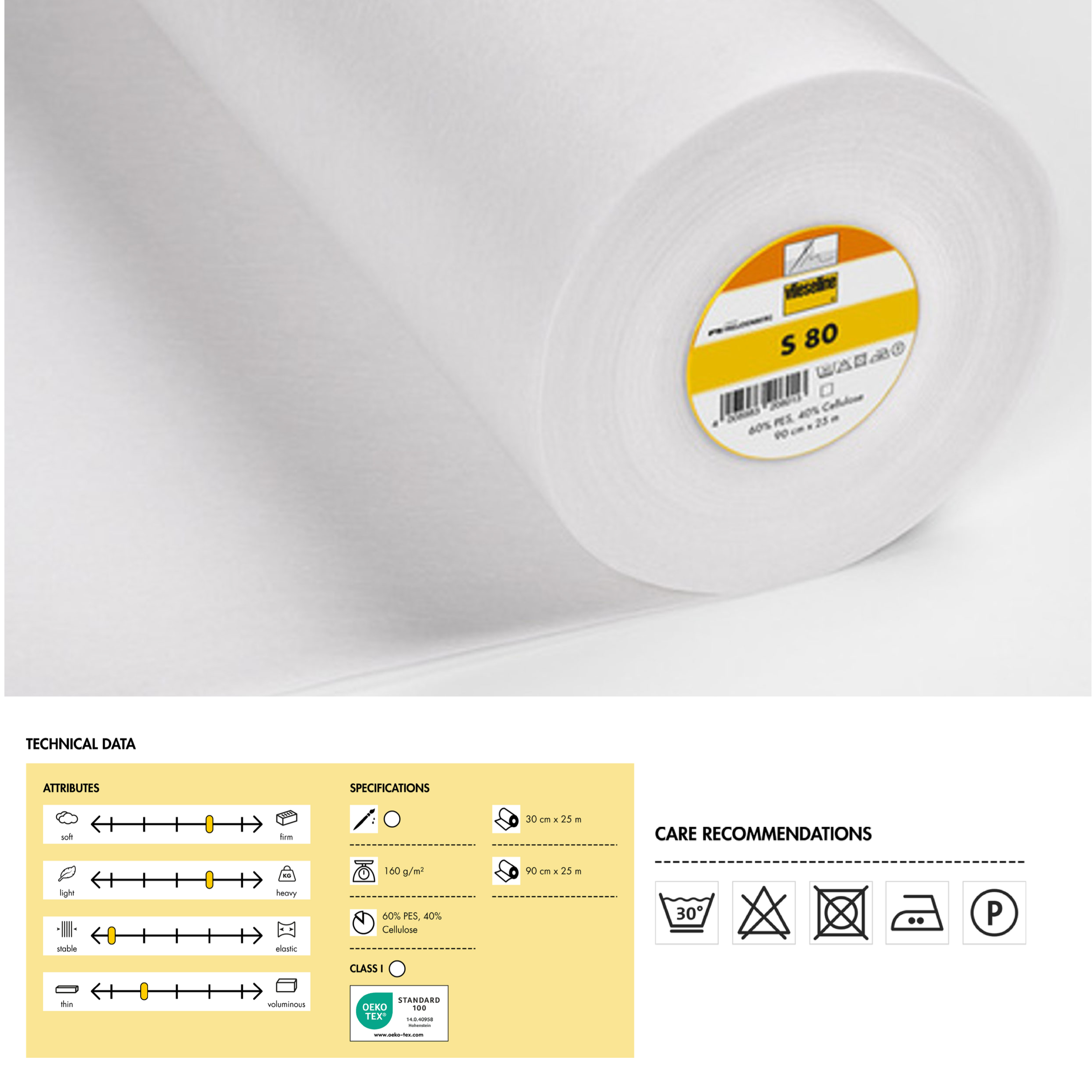 Entoilage de couture S80 blanc Image