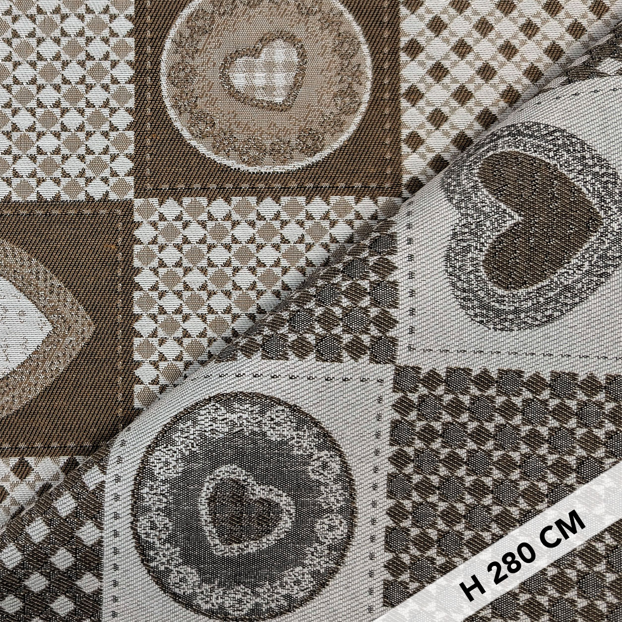 Jacquard Double Tiles Tyrolean Hearts Image