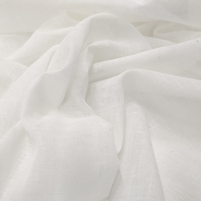 Tissu de gaze de coton découpé blanc 200x150 cm Image