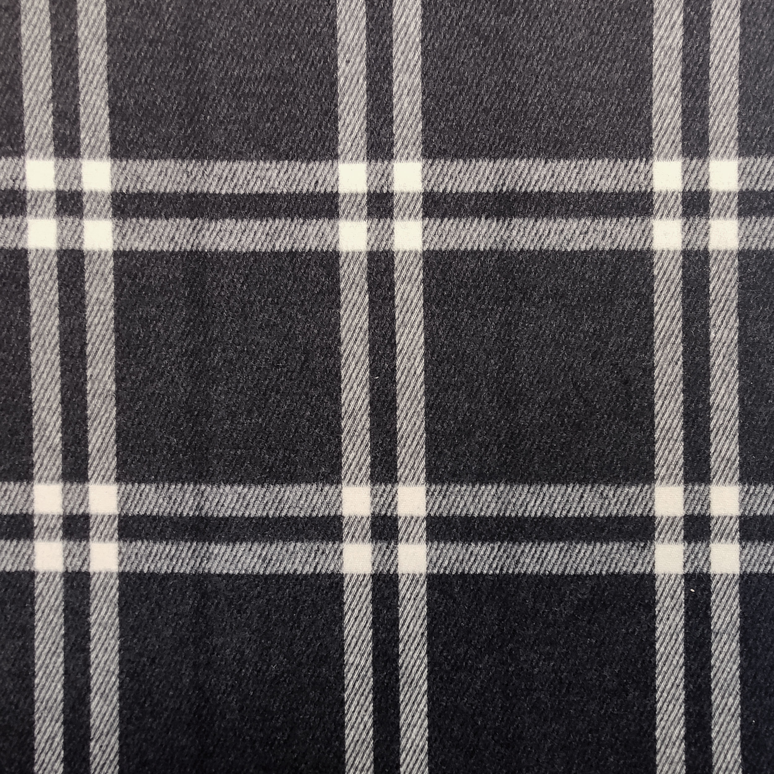 Tartan Wolltuch Anthrazit Image