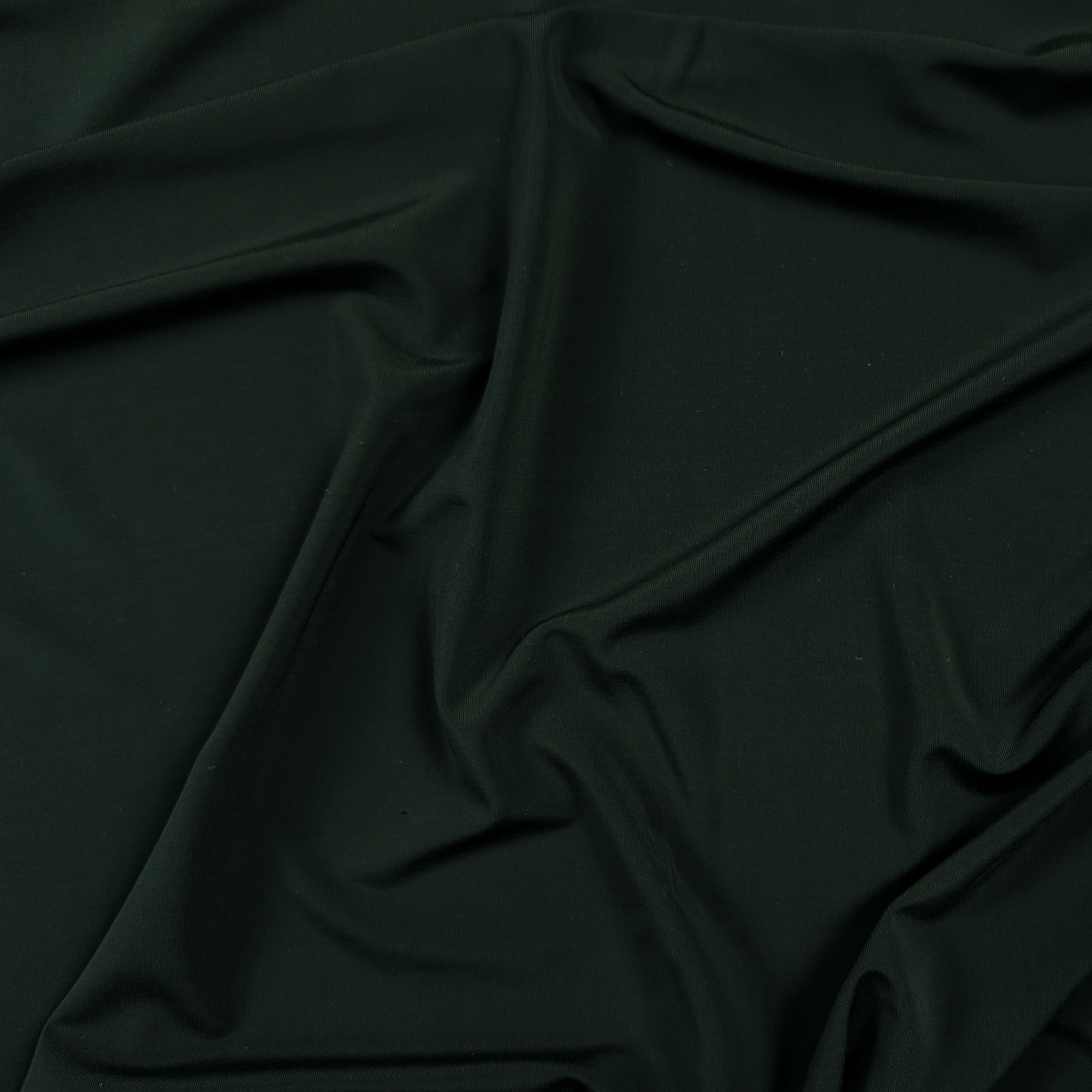 Bi-elastic plain green fabric Image