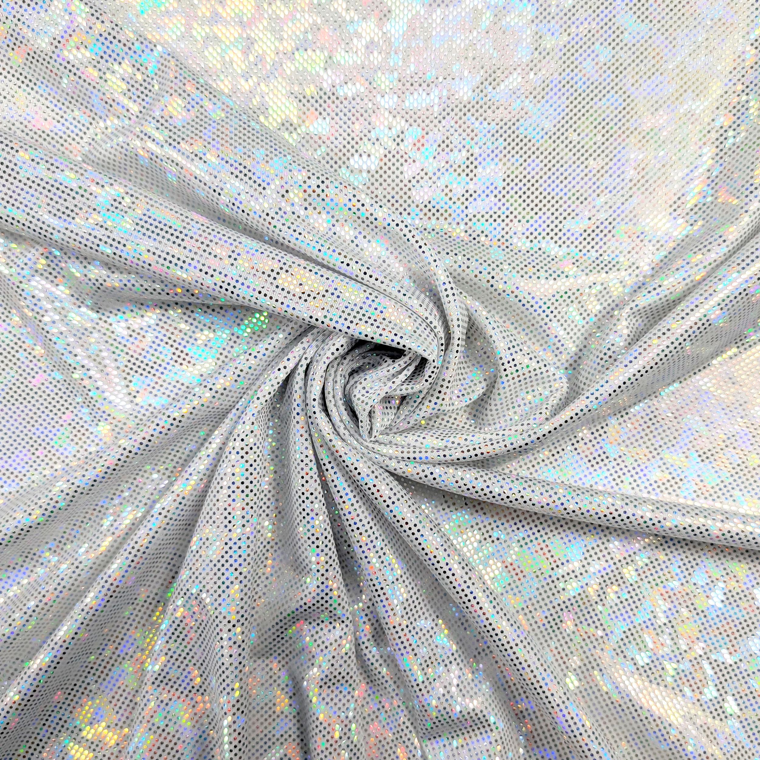 Holographic White Lycra Image