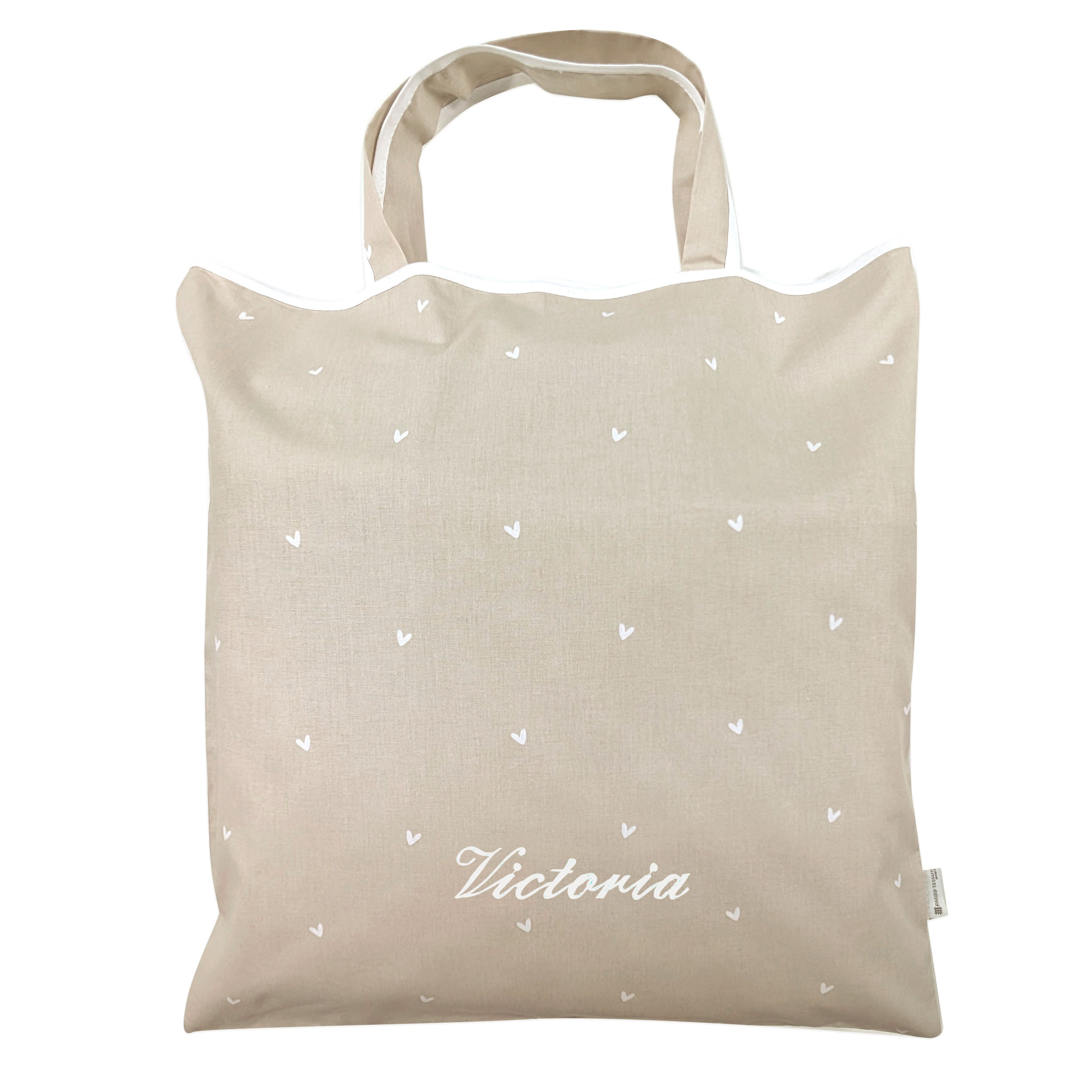 Sleeping Bag Bag Hearts Background Beige Image