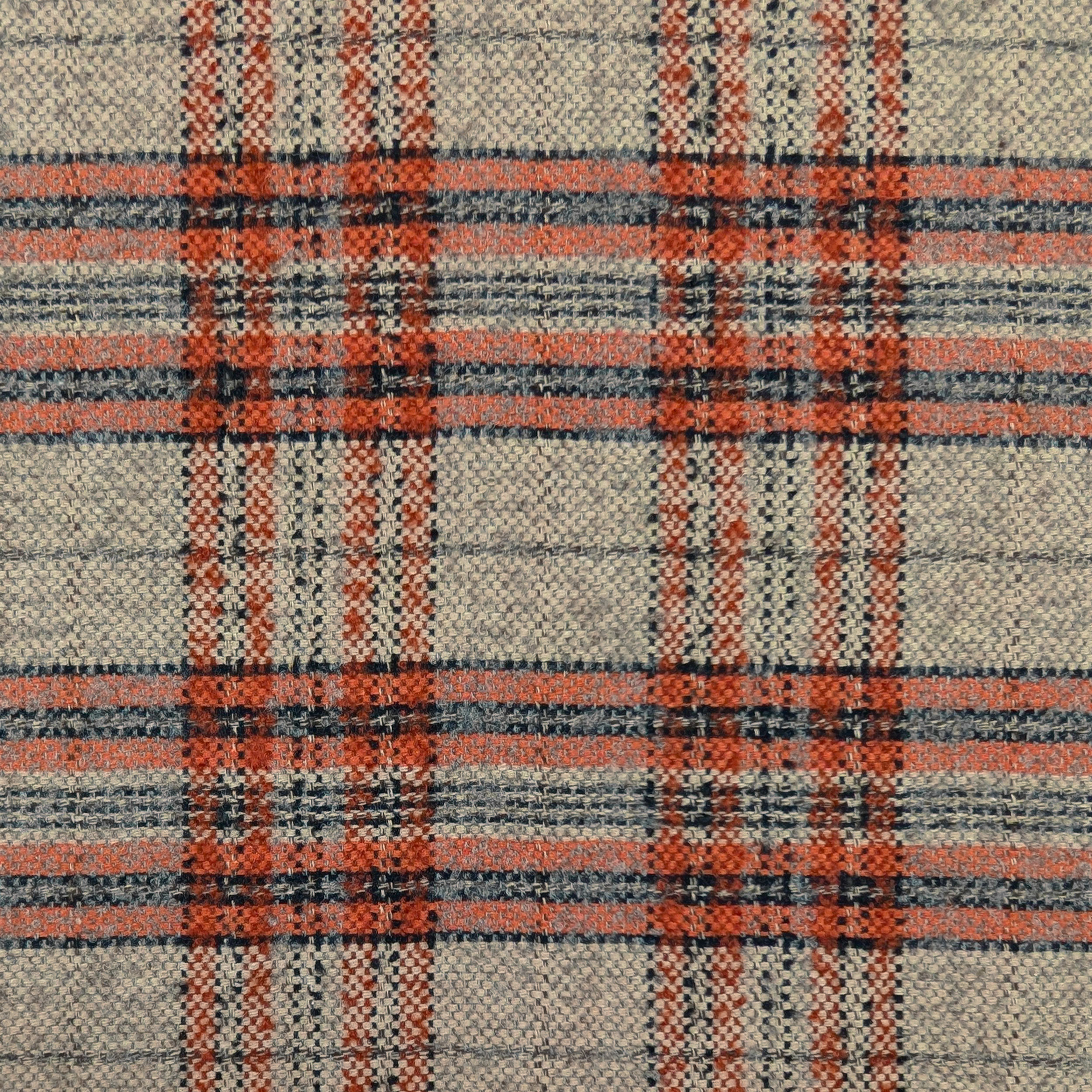Orange and Beige Tartan Coat Image