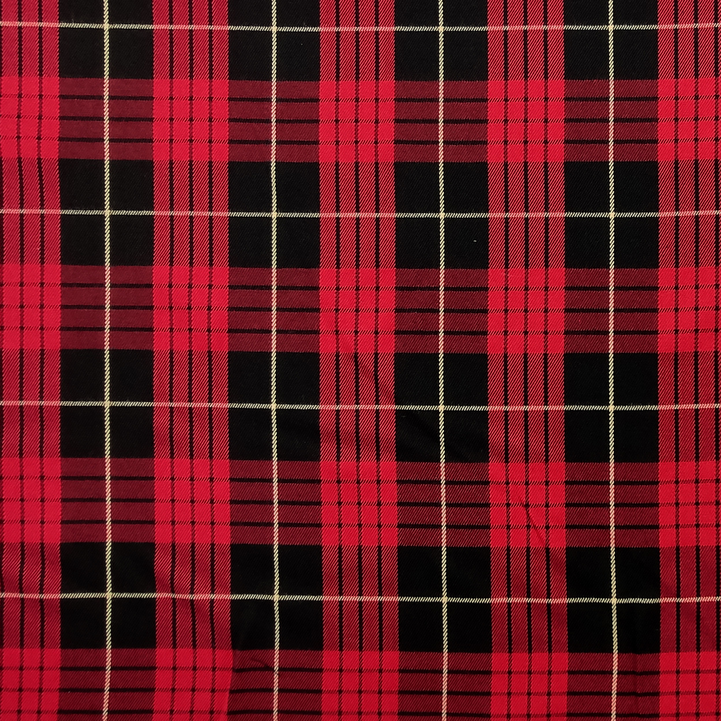 Dressmaking Tartan - Red and Black Image