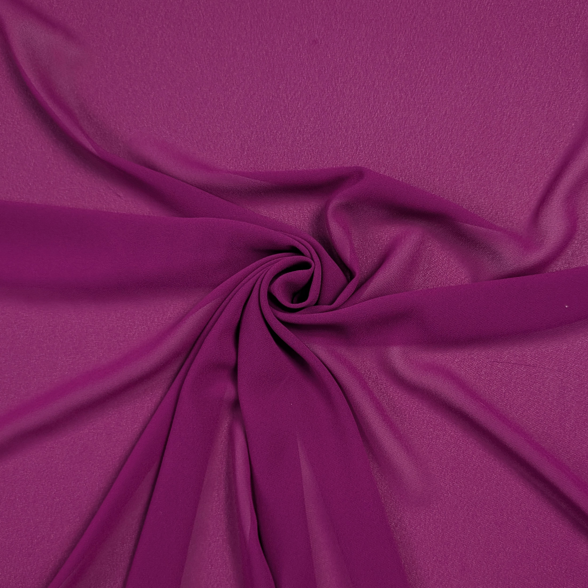 Georgette Solid Colour Orchid Image