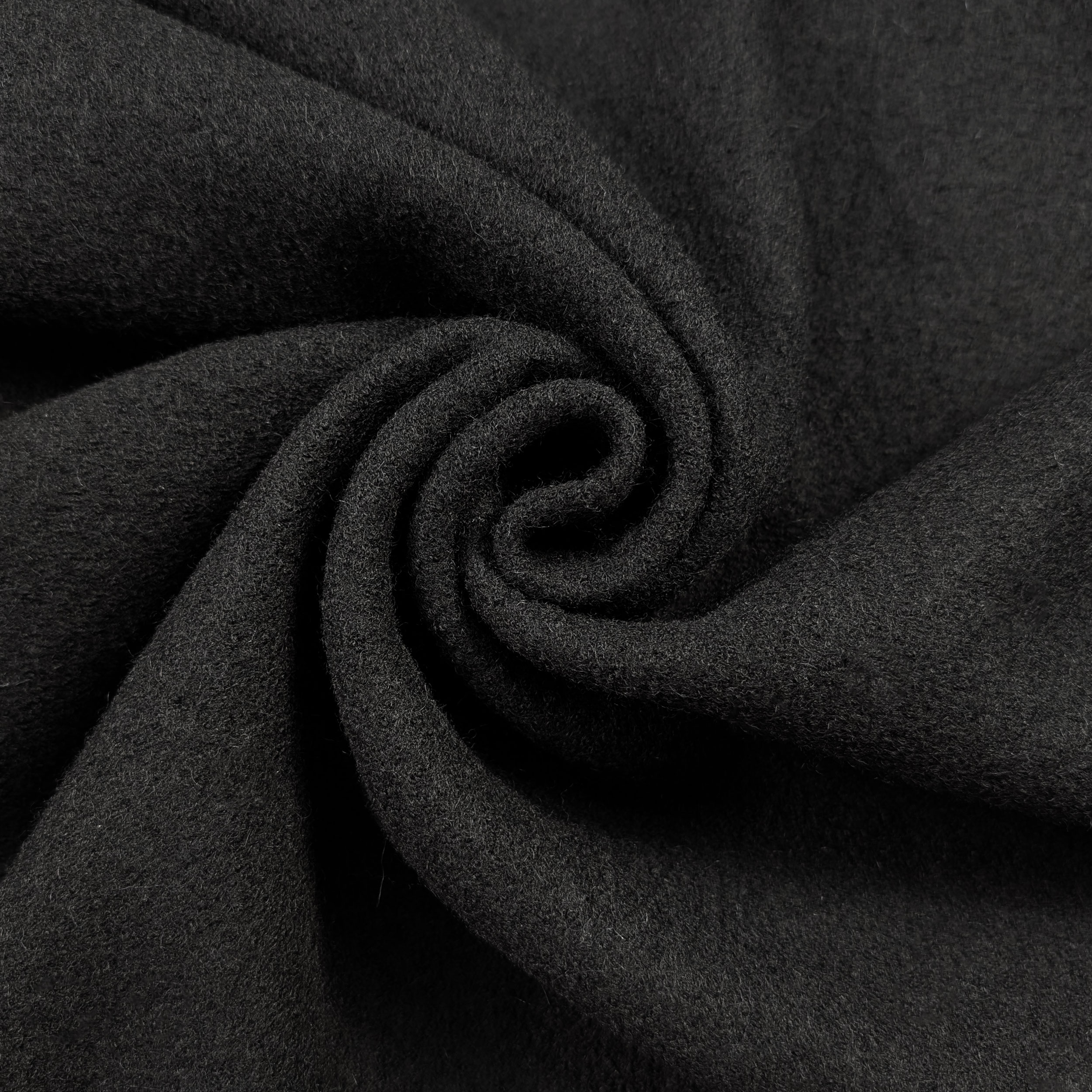 Black Loden Boiled Wool Image