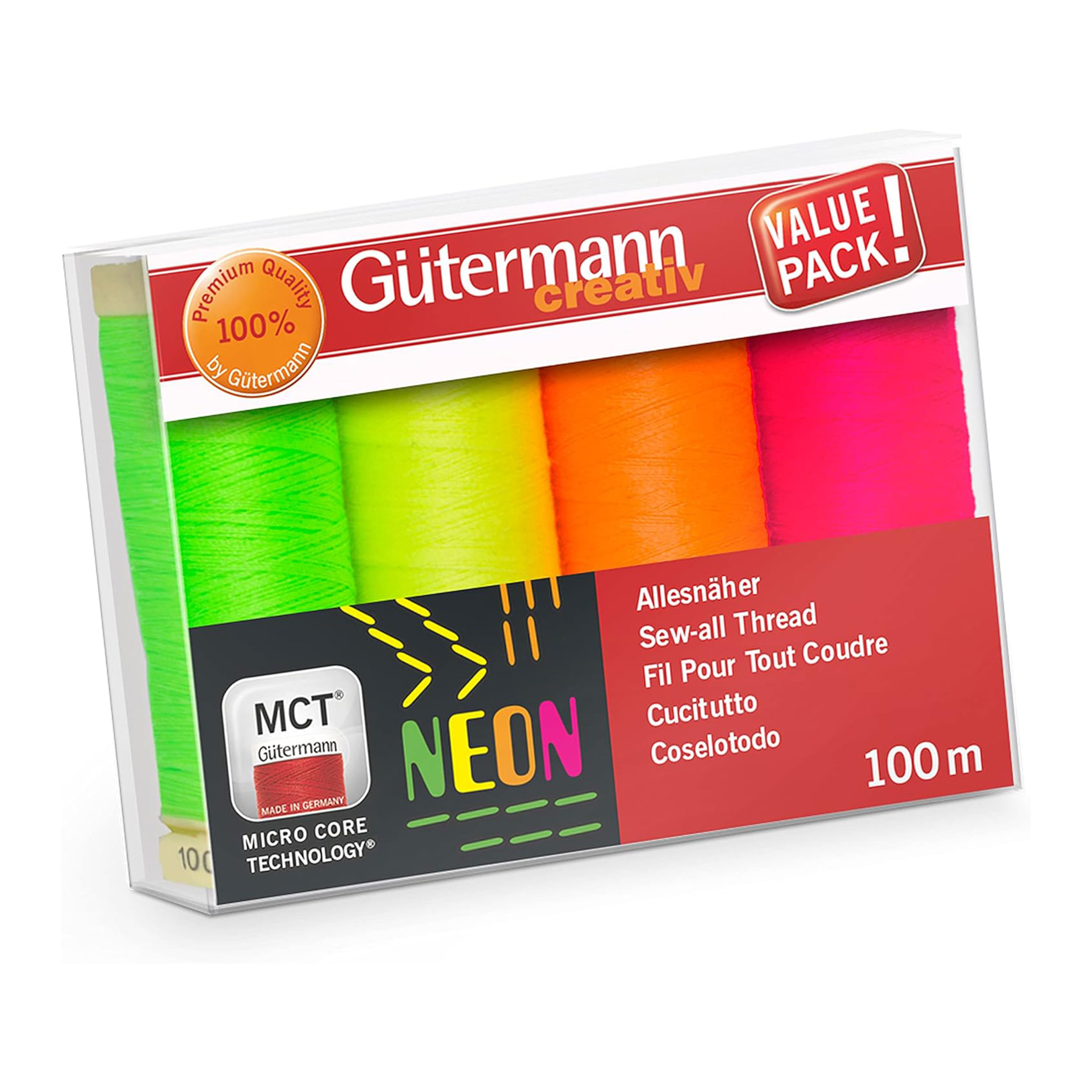 Gutermann Neon Wire Set 4 Spools