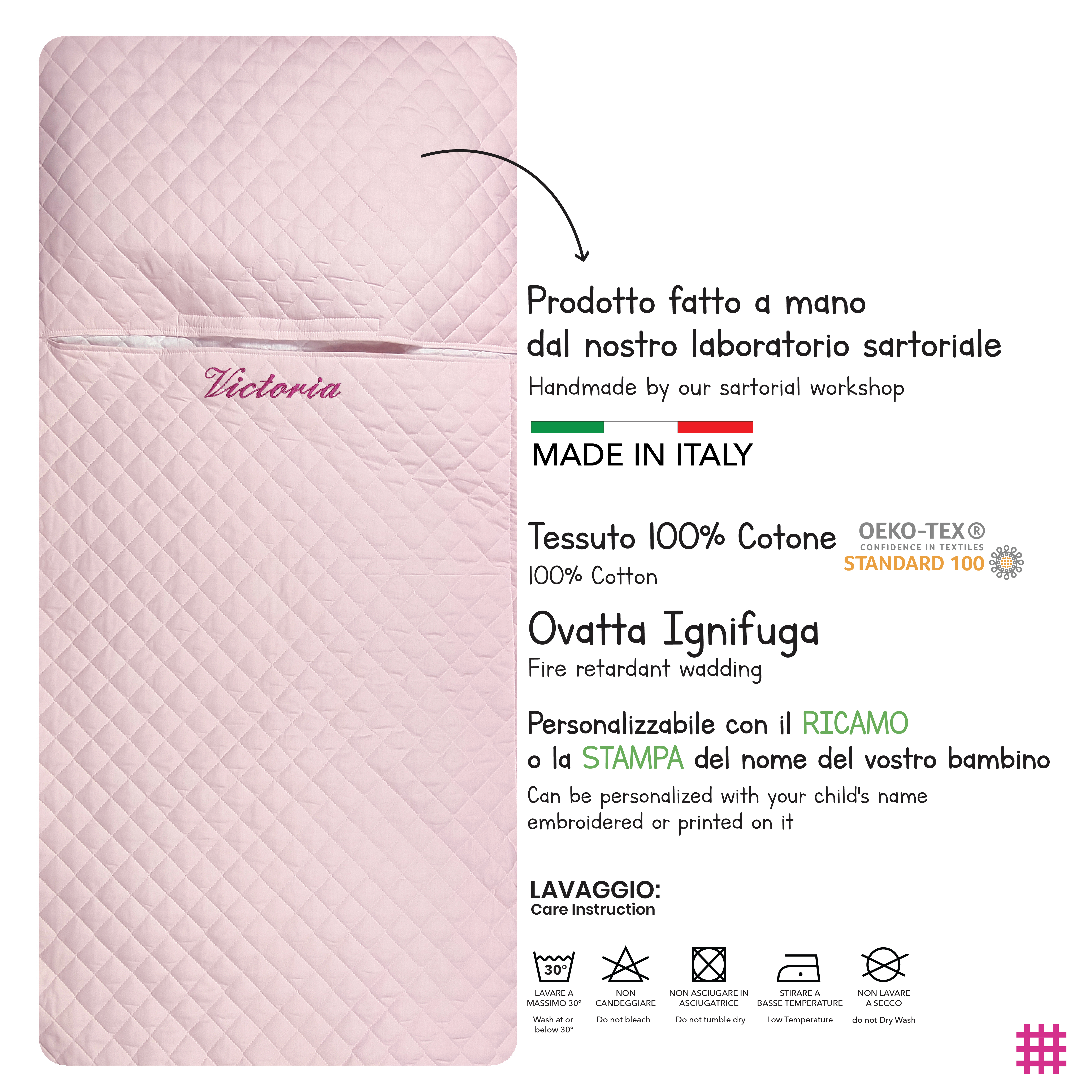 Pink Baby Sleeping Bag Image