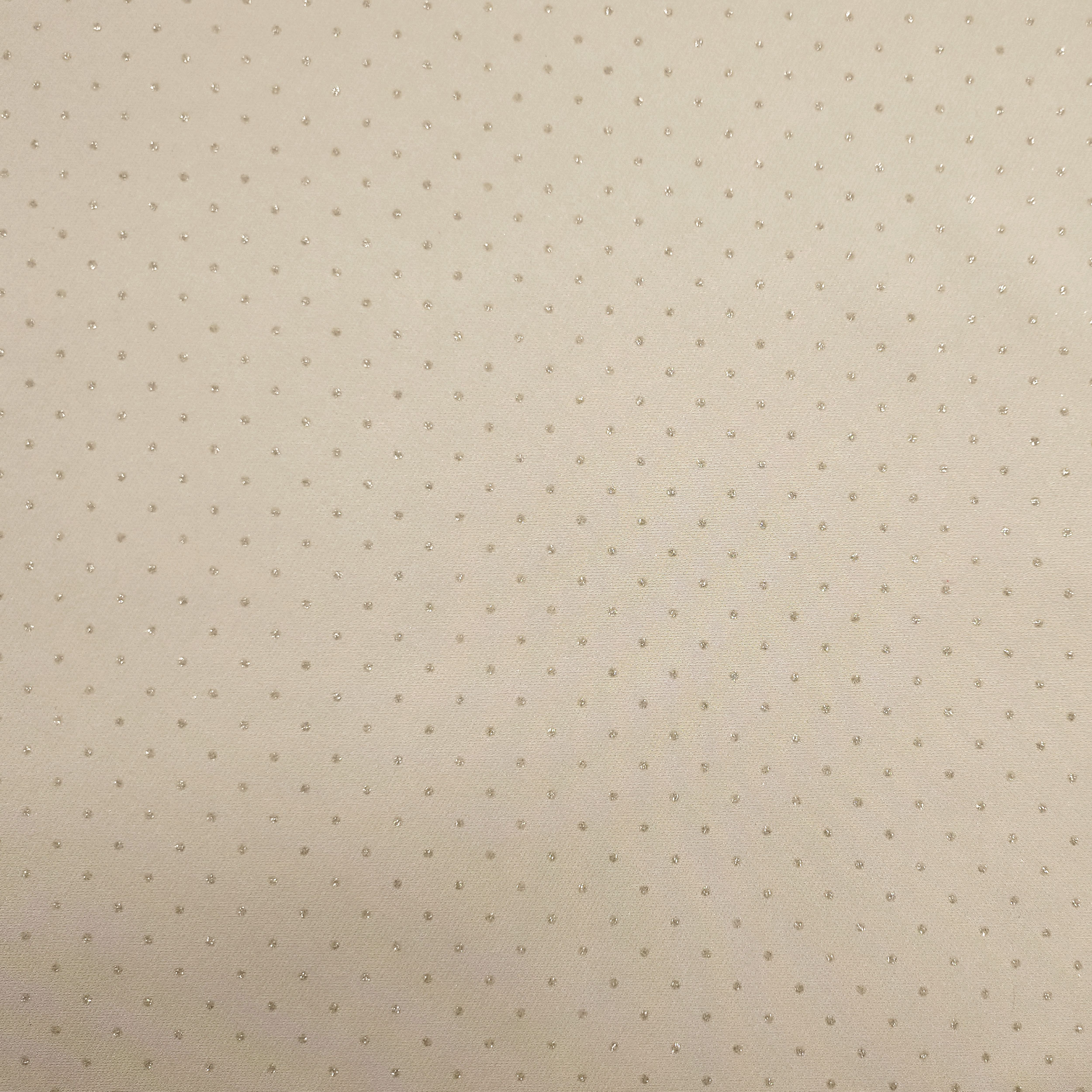 Tissu élastiqué Polka Dot Lurex Background Beige