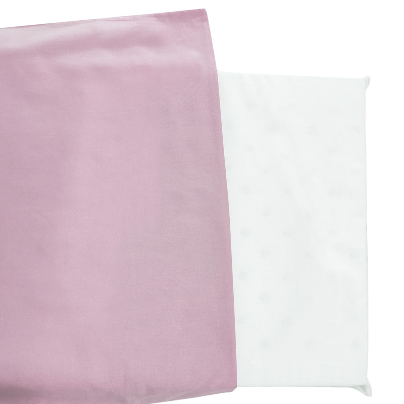 Taie d'oreiller rose