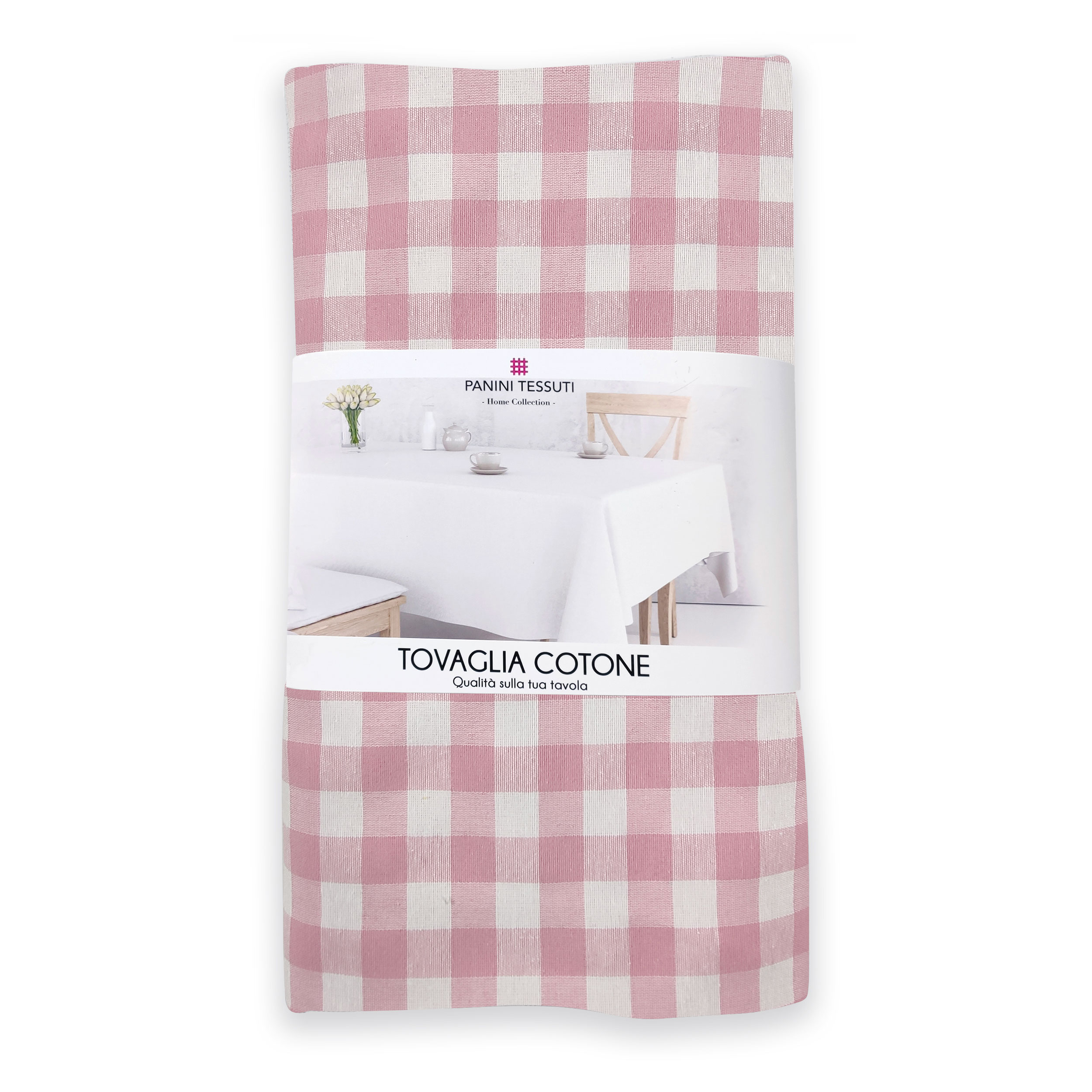 Dyed Tablecloth Square Pink Image