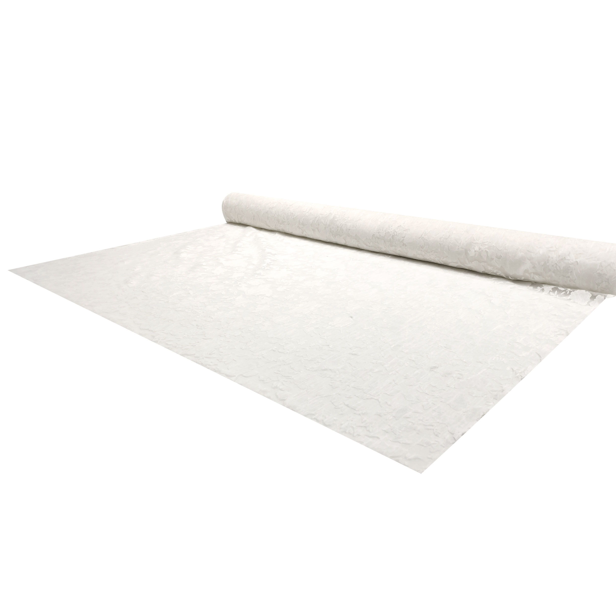 White Floral Burnout Fabric Image