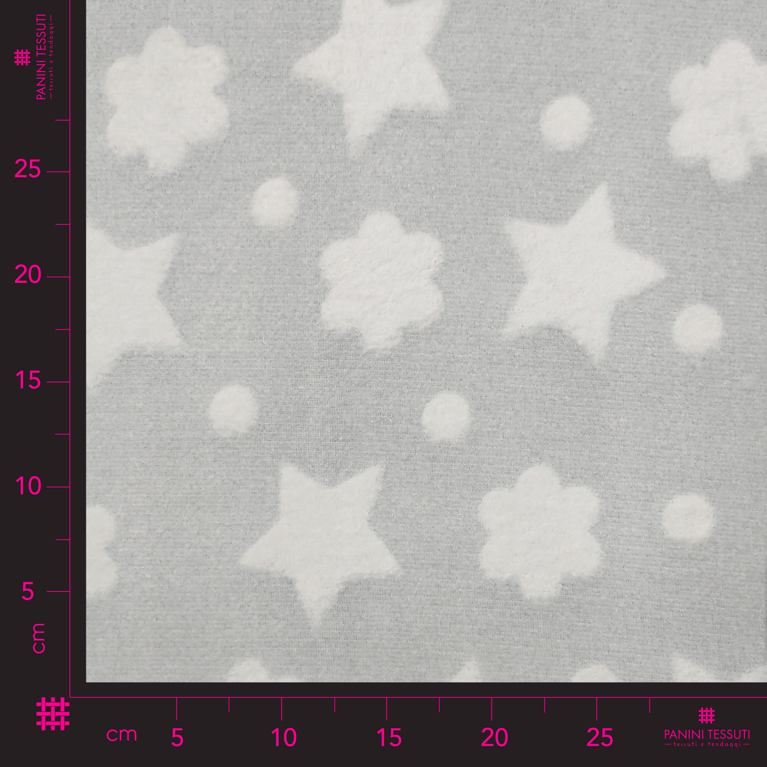 Vellón Estrellas y Nubes Gris