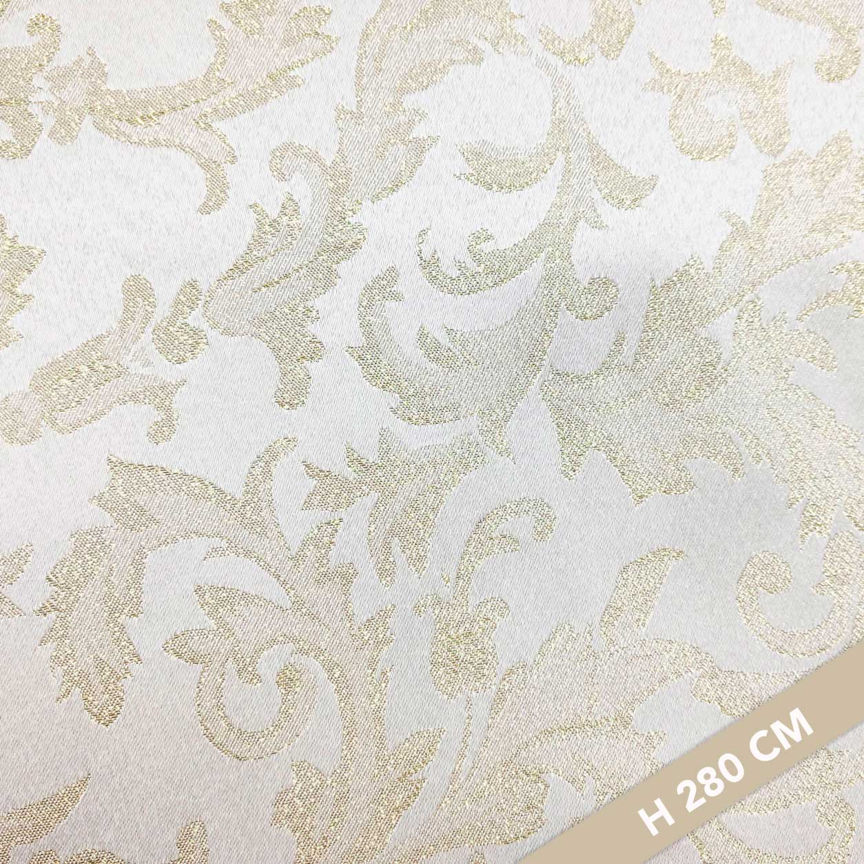 Damask Christmas fabric Gold H 280 cm Image