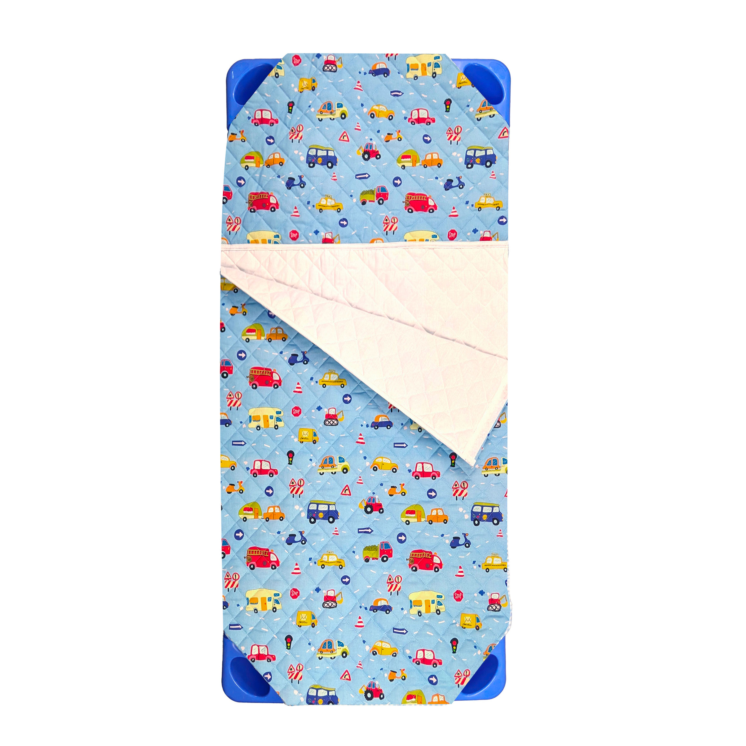 Shaped Sleeping Bag for Brandy Cars Light Blue Background Image