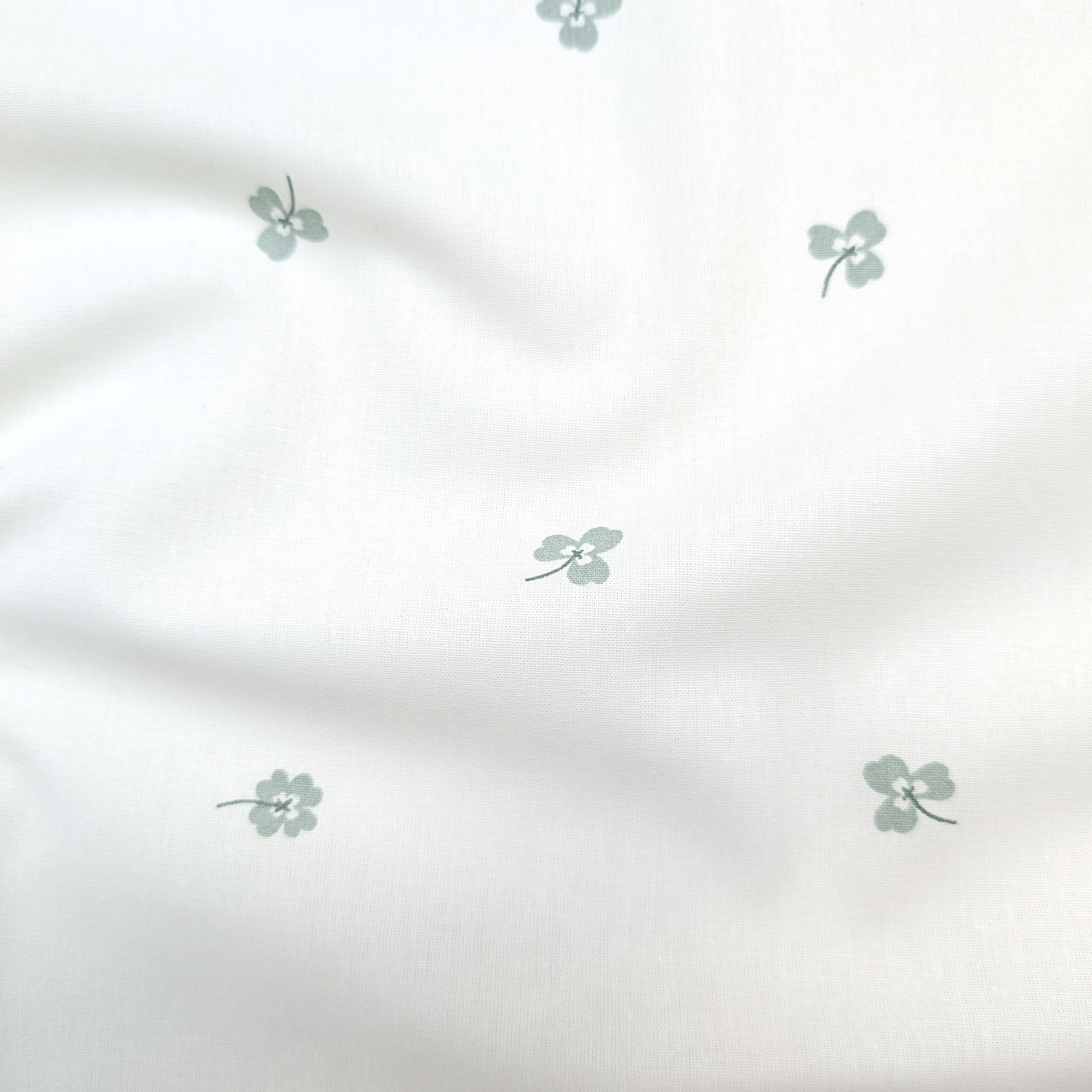 Poplin Cotton Clover Pattern