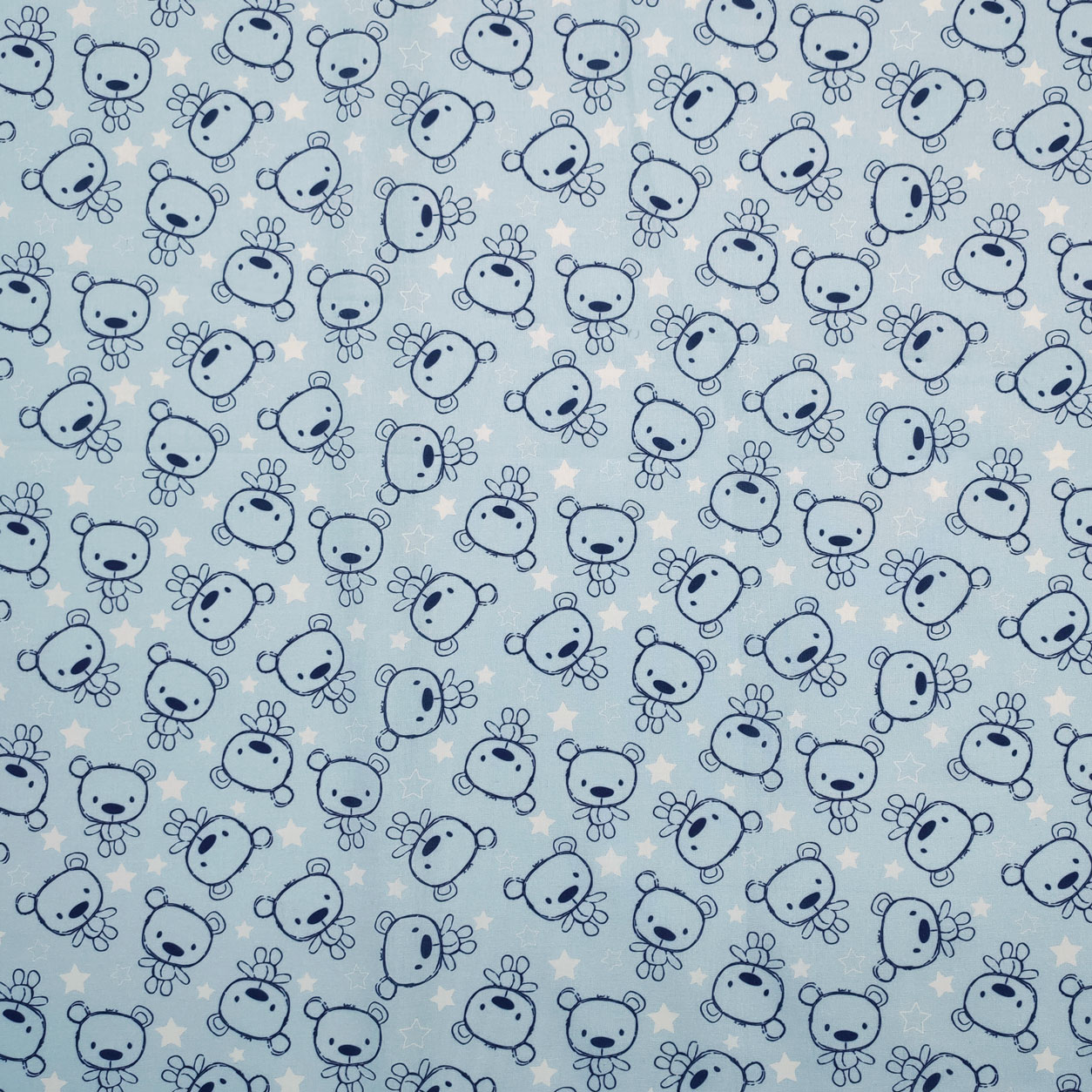 Tissu de coton Ours bleu Image