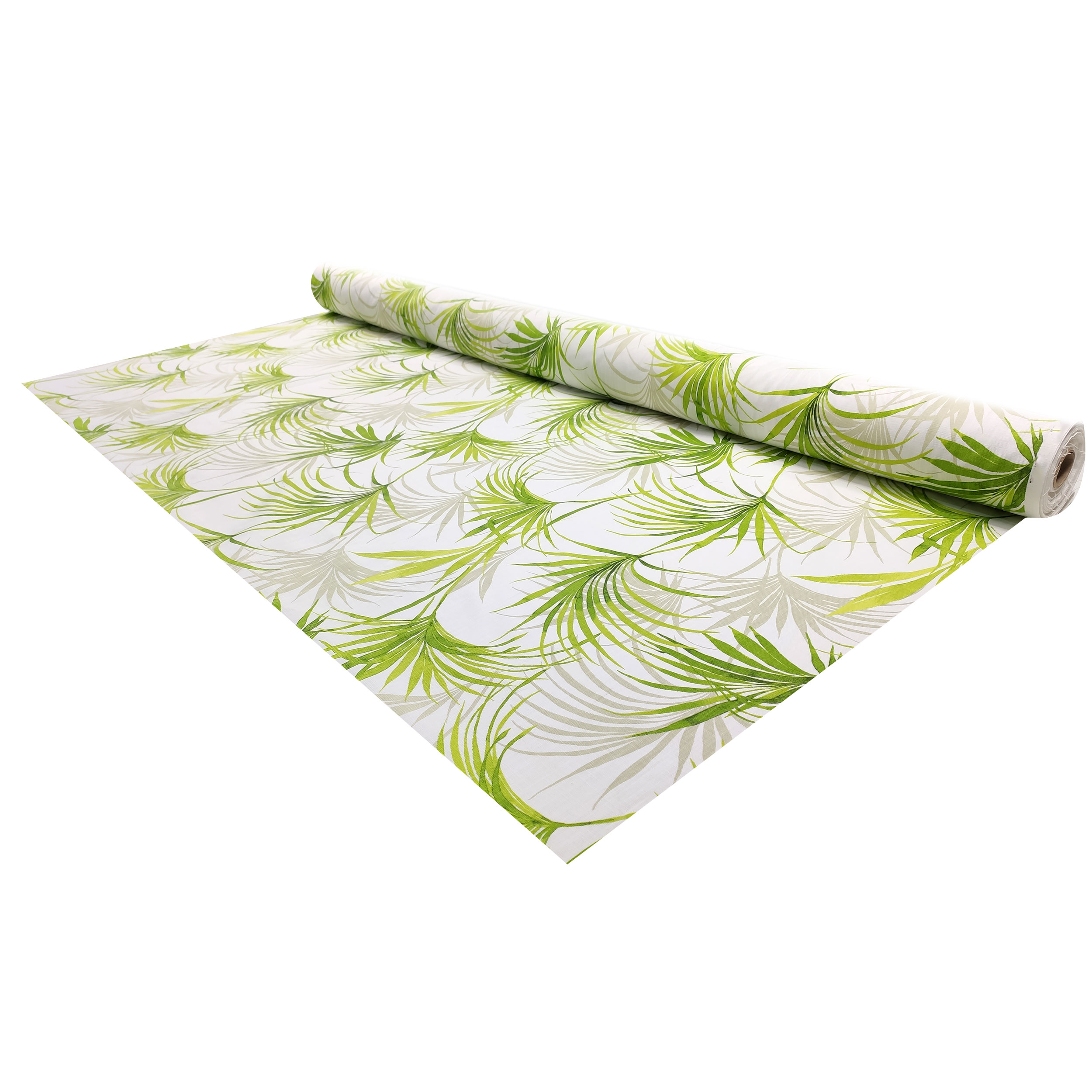Coton et lin Feuilles vertes Image